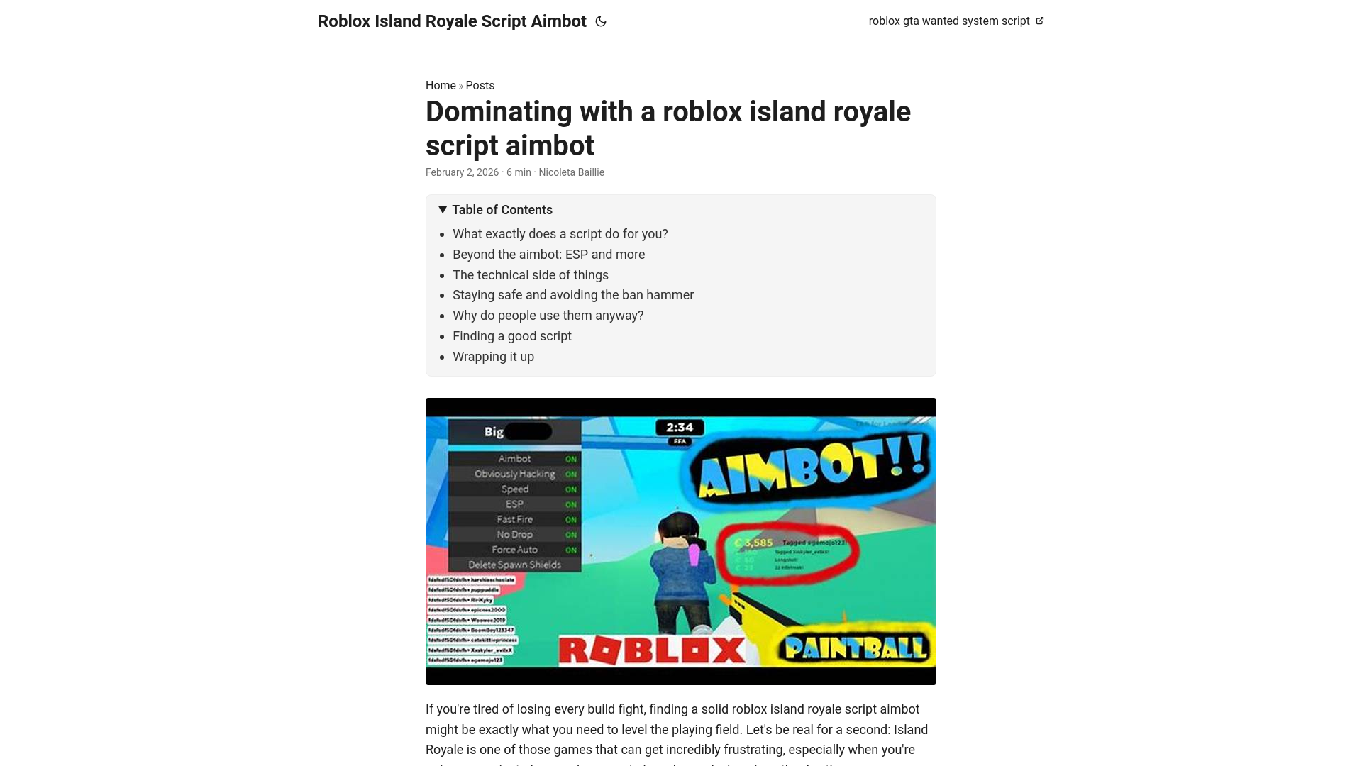 website screenshot of https://roblox-island-royale-script-aimbot.pages.dev/