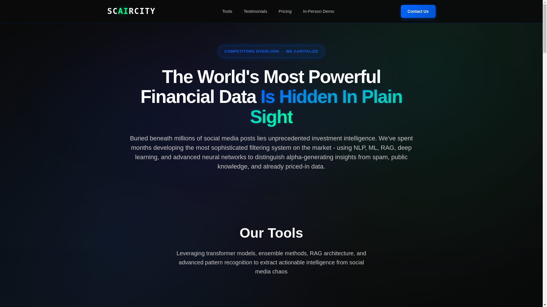 website screenshot of https://scaircity.ca/