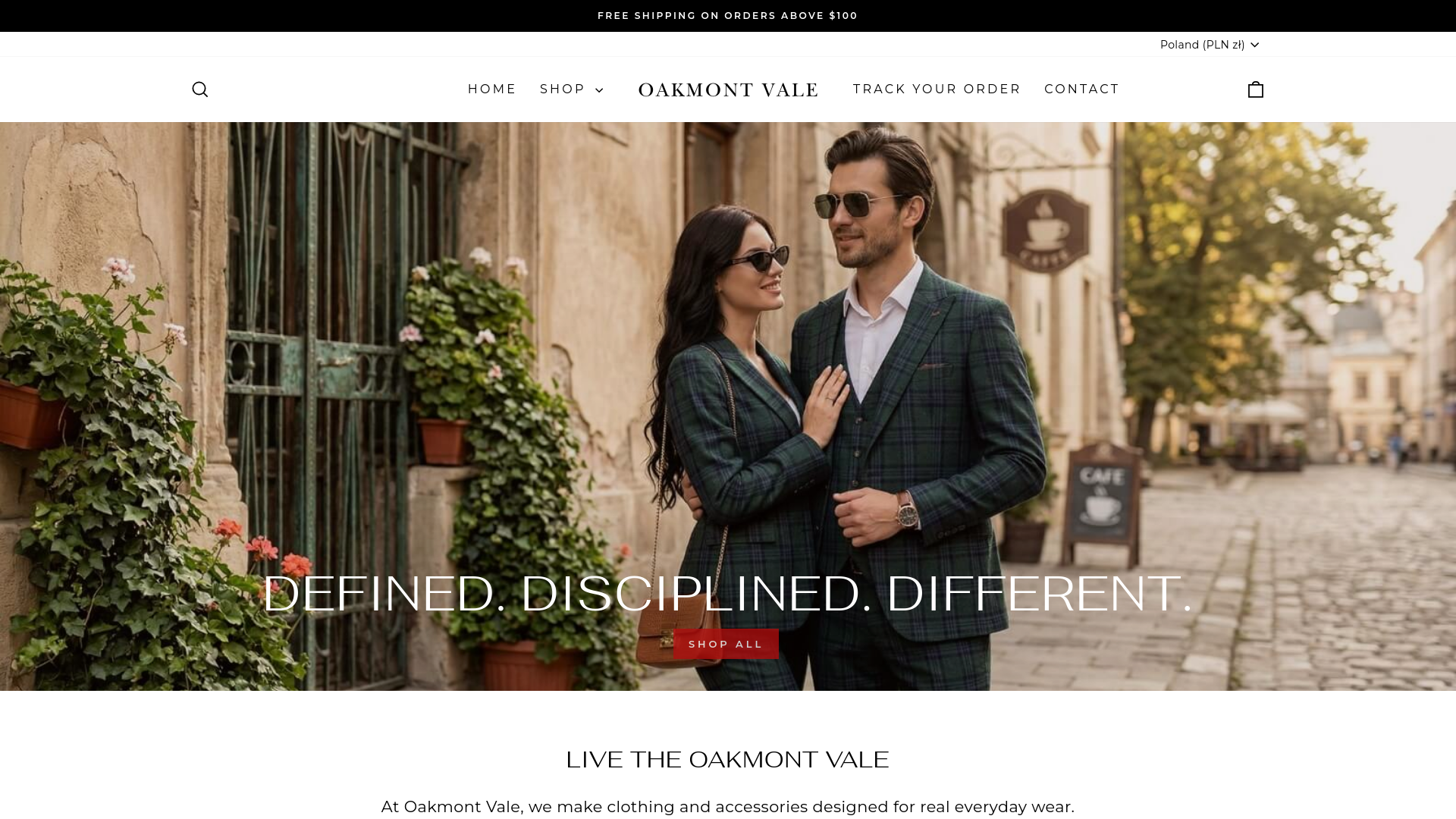 website screenshot of https://oakmontvale.com/