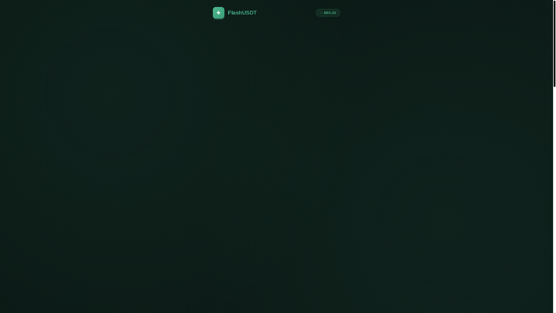 website screenshot of https://flashmyusdt.com/