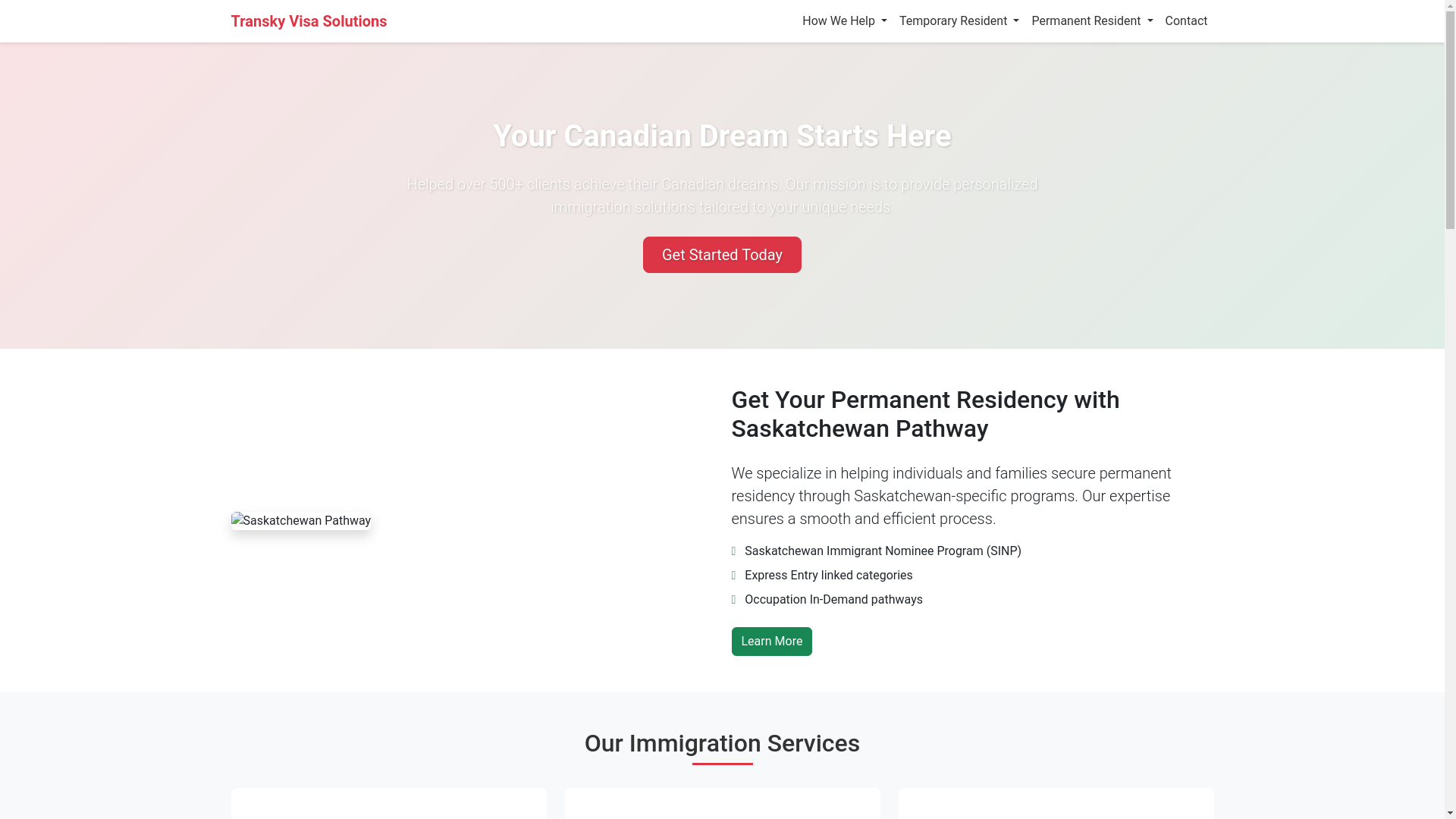 website screenshot of https://transkywebsite.pages.dev/