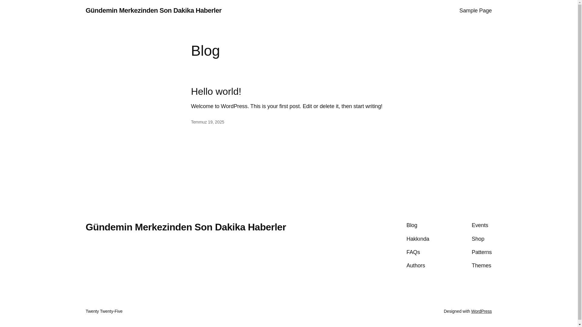 website screenshot of https://ankarahabergundem.com.tr/