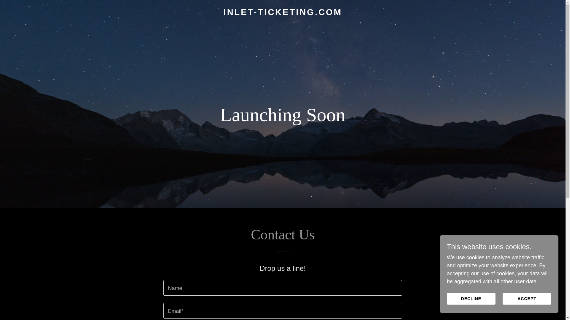 website screenshot of https://inlet-ticketing.com/