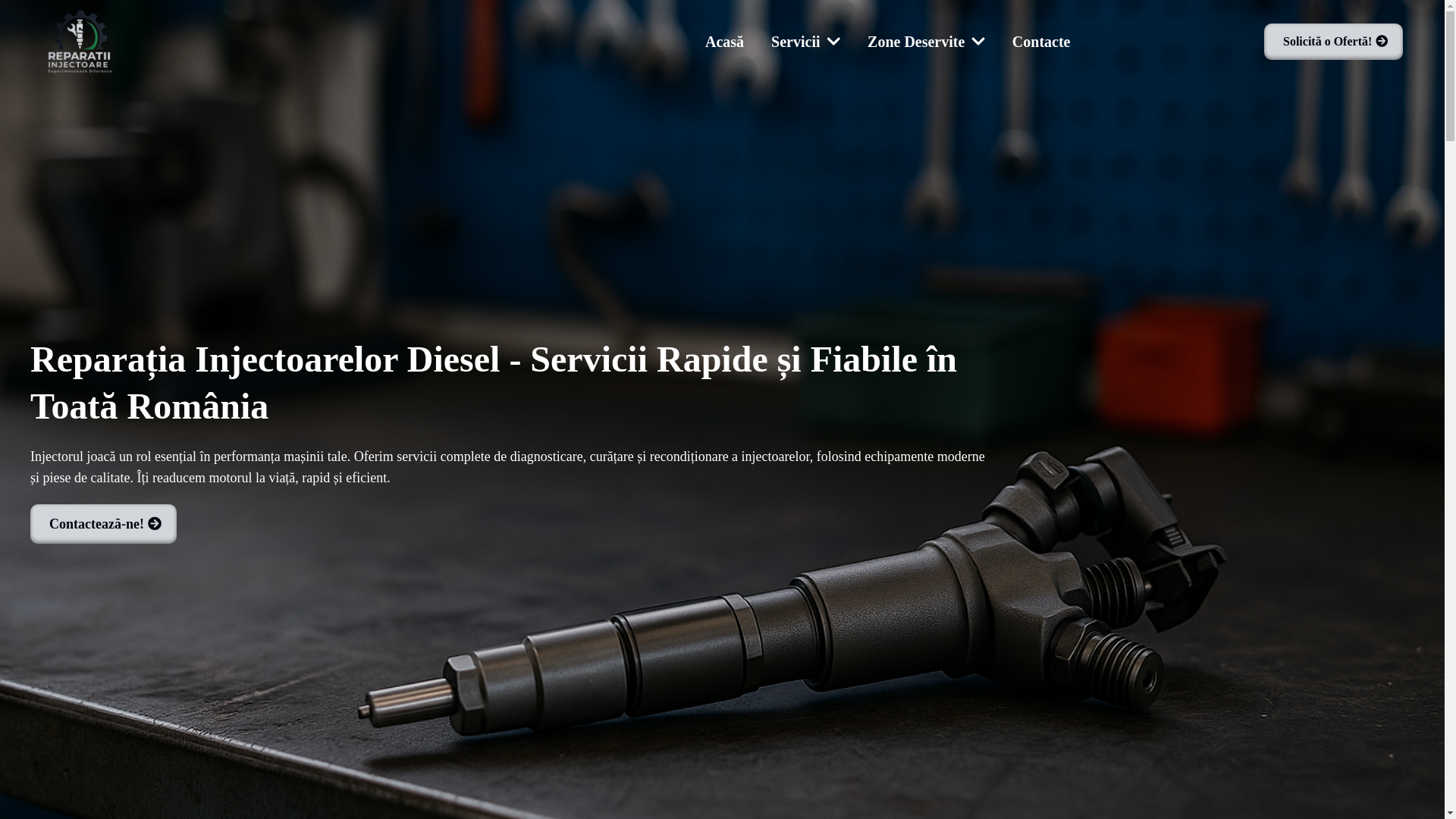 website screenshot of https://atelieruldeinjectoare.ro/