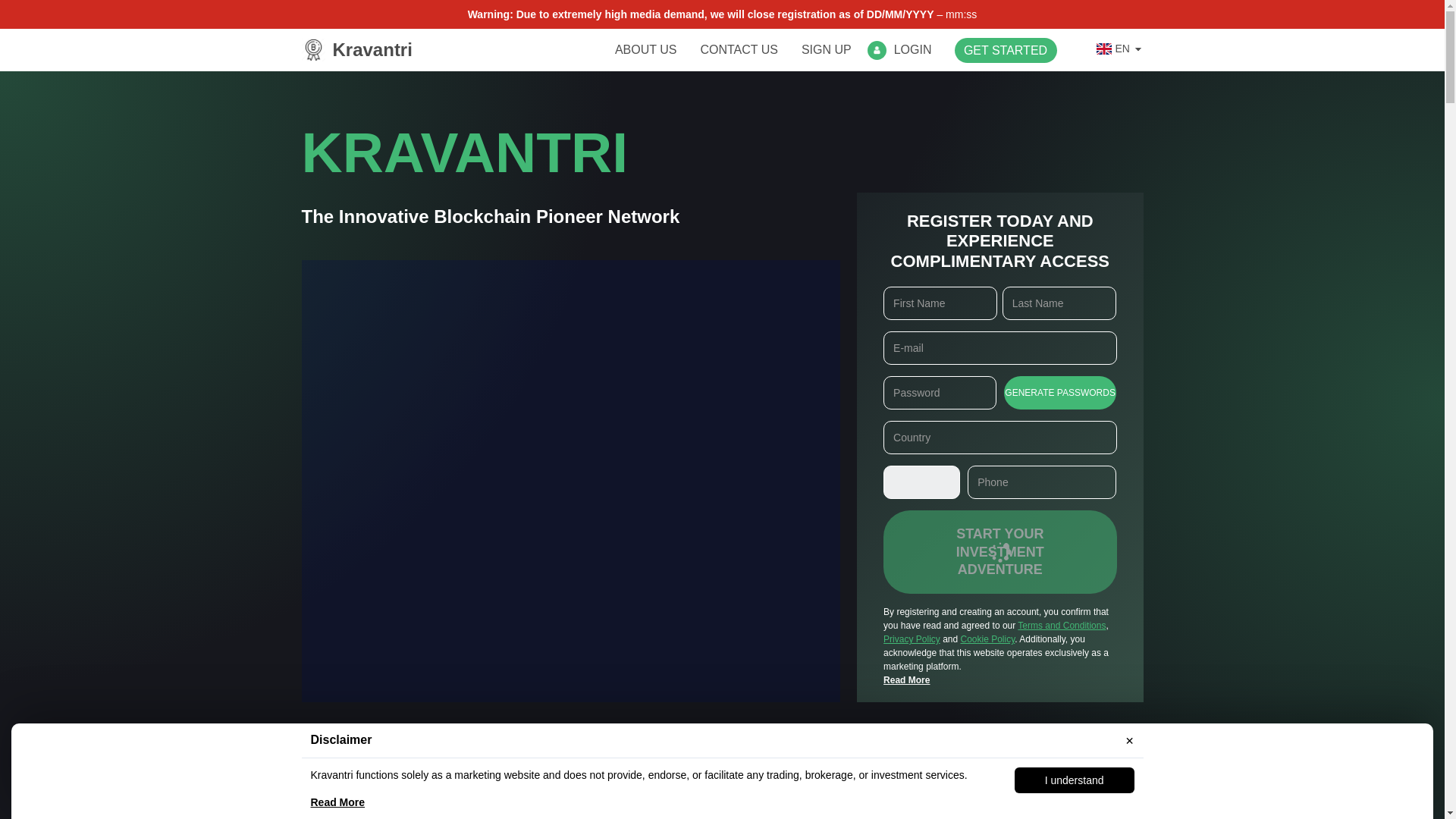 website screenshot of https://kravantri-system.com/