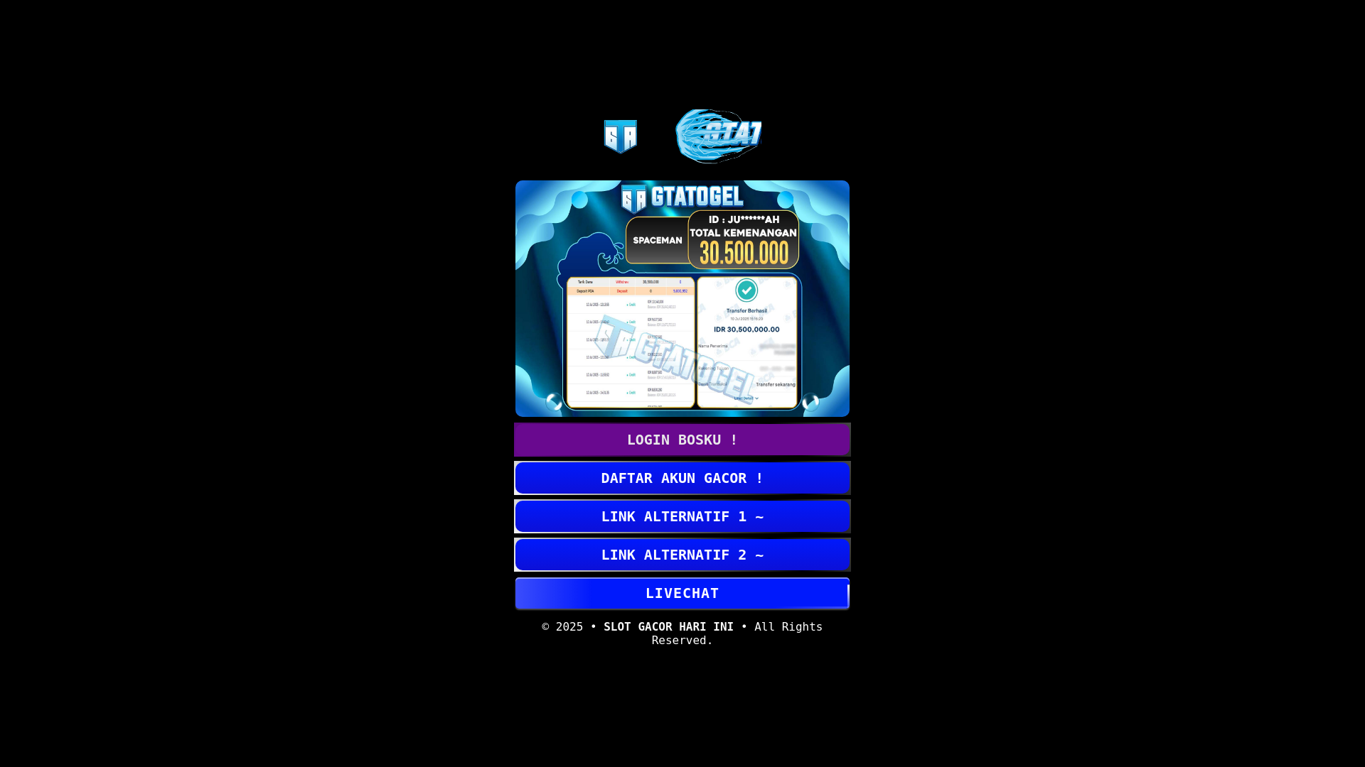 website screenshot of https://ampjslt168mantap.pages.dev/
