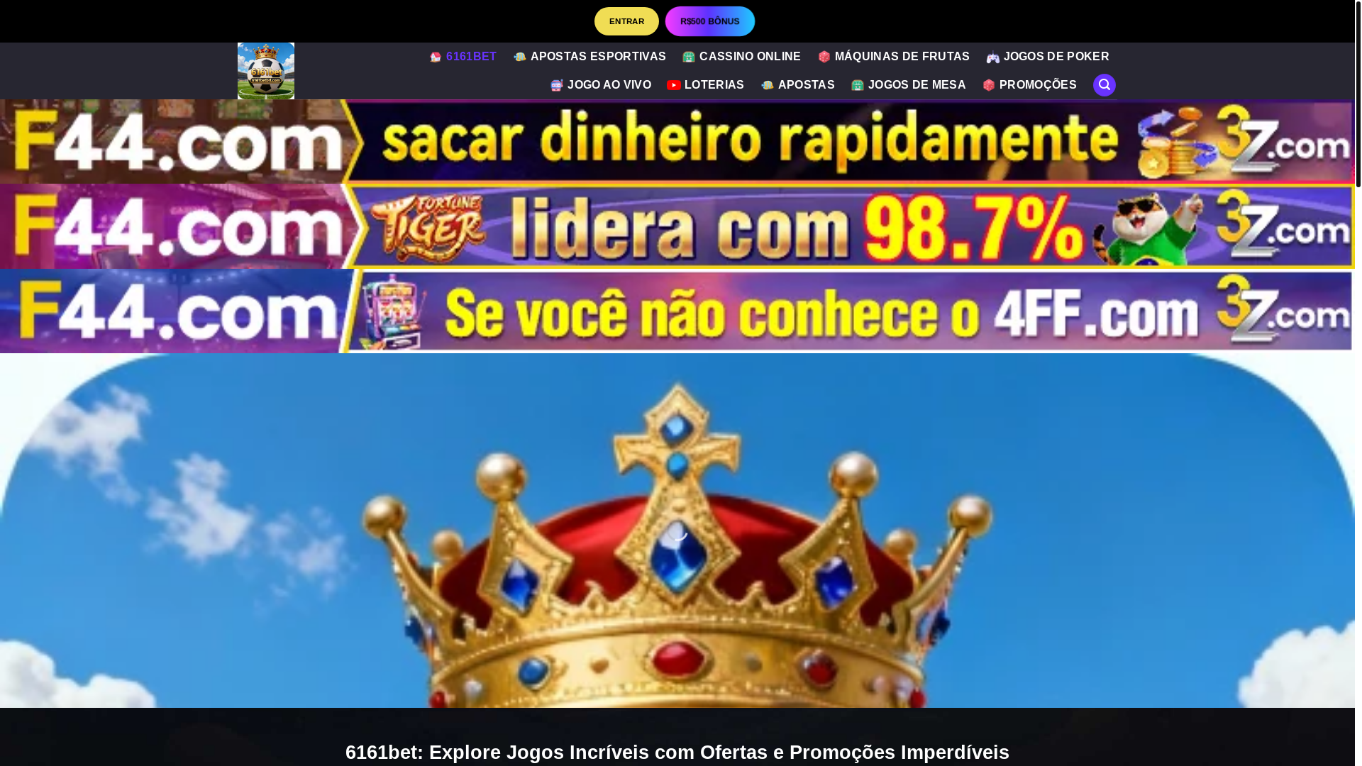 website screenshot of https://6161betbrl.com/