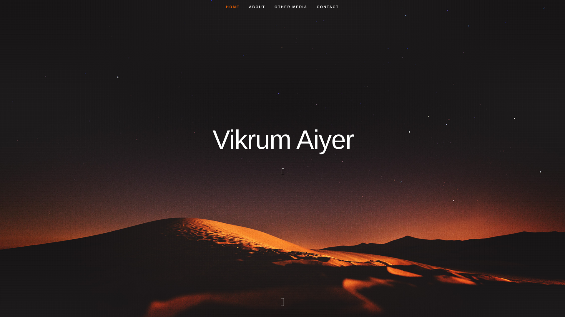 website screenshot of https://vikrum-aiyer.com/