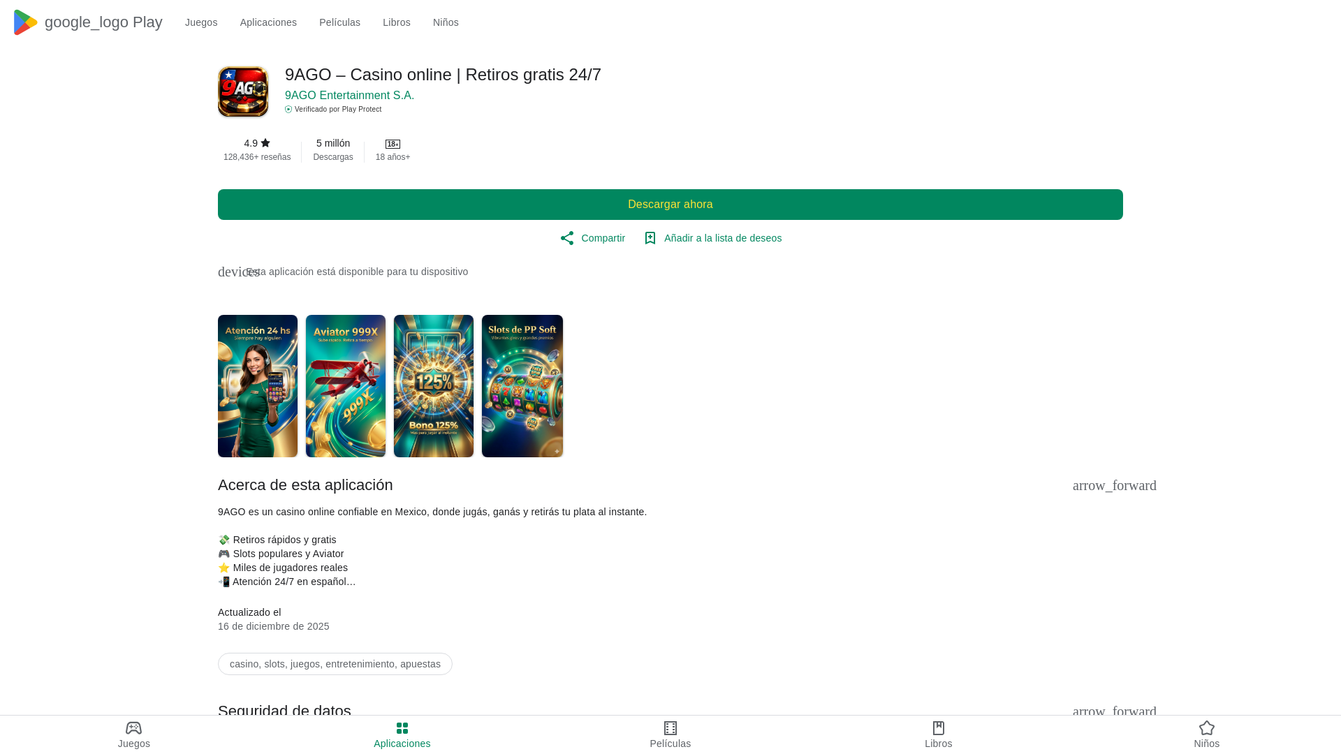 website screenshot of https://9ago5.xyz