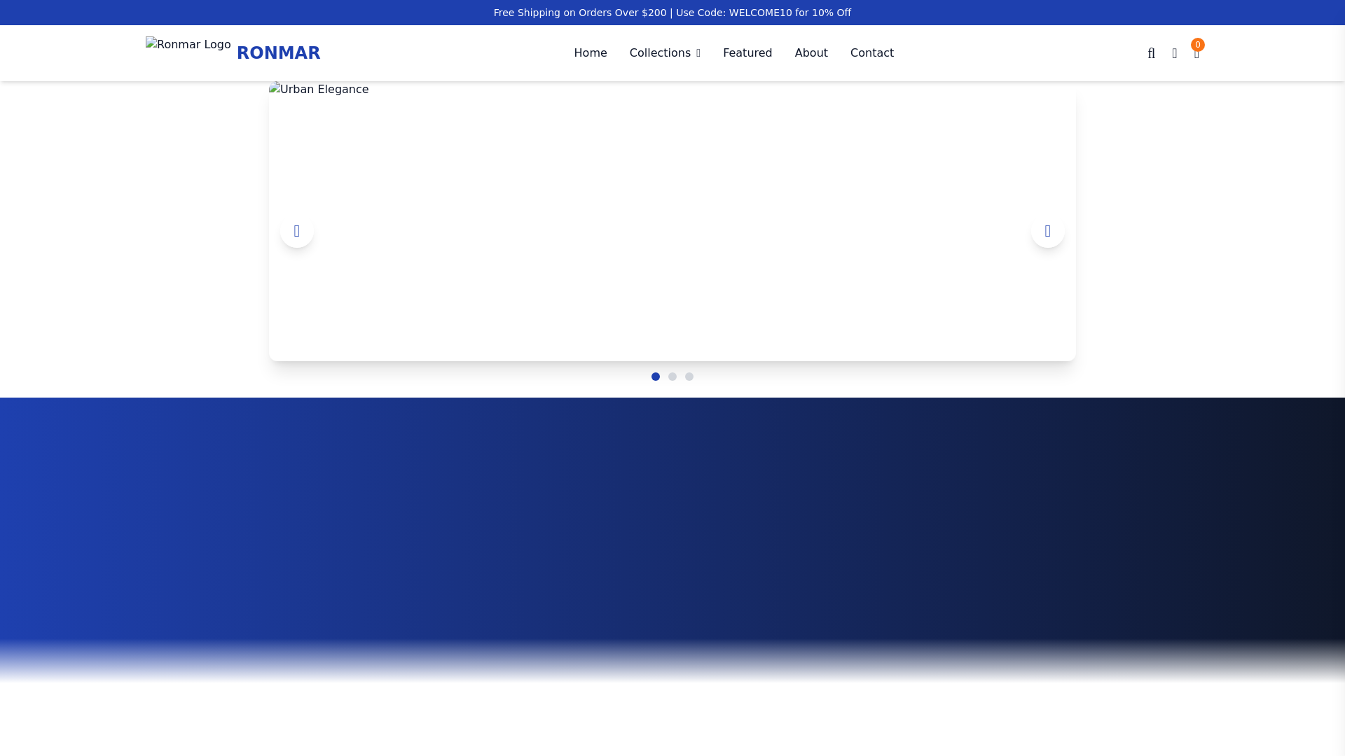 website screenshot of https://ronmar2015.com/