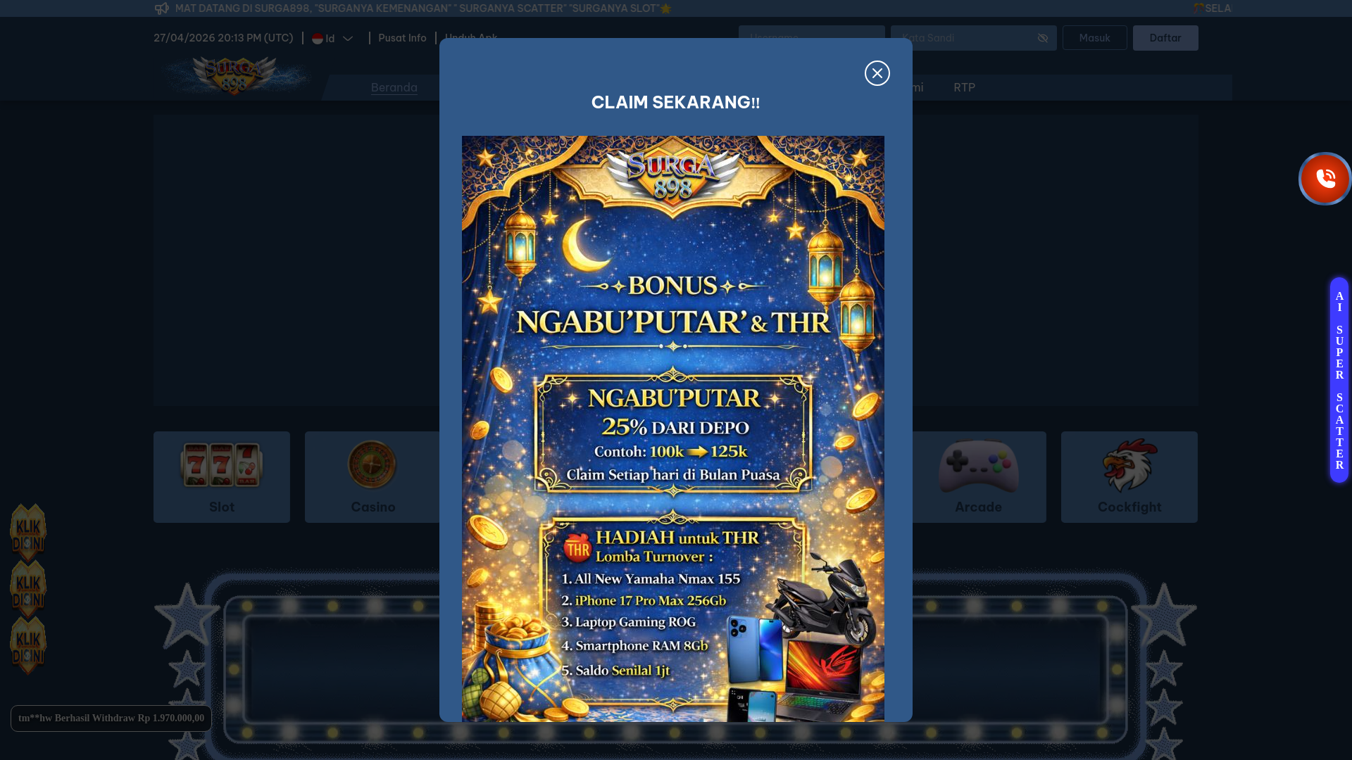 website screenshot of https://surga898am-com.pages.dev/