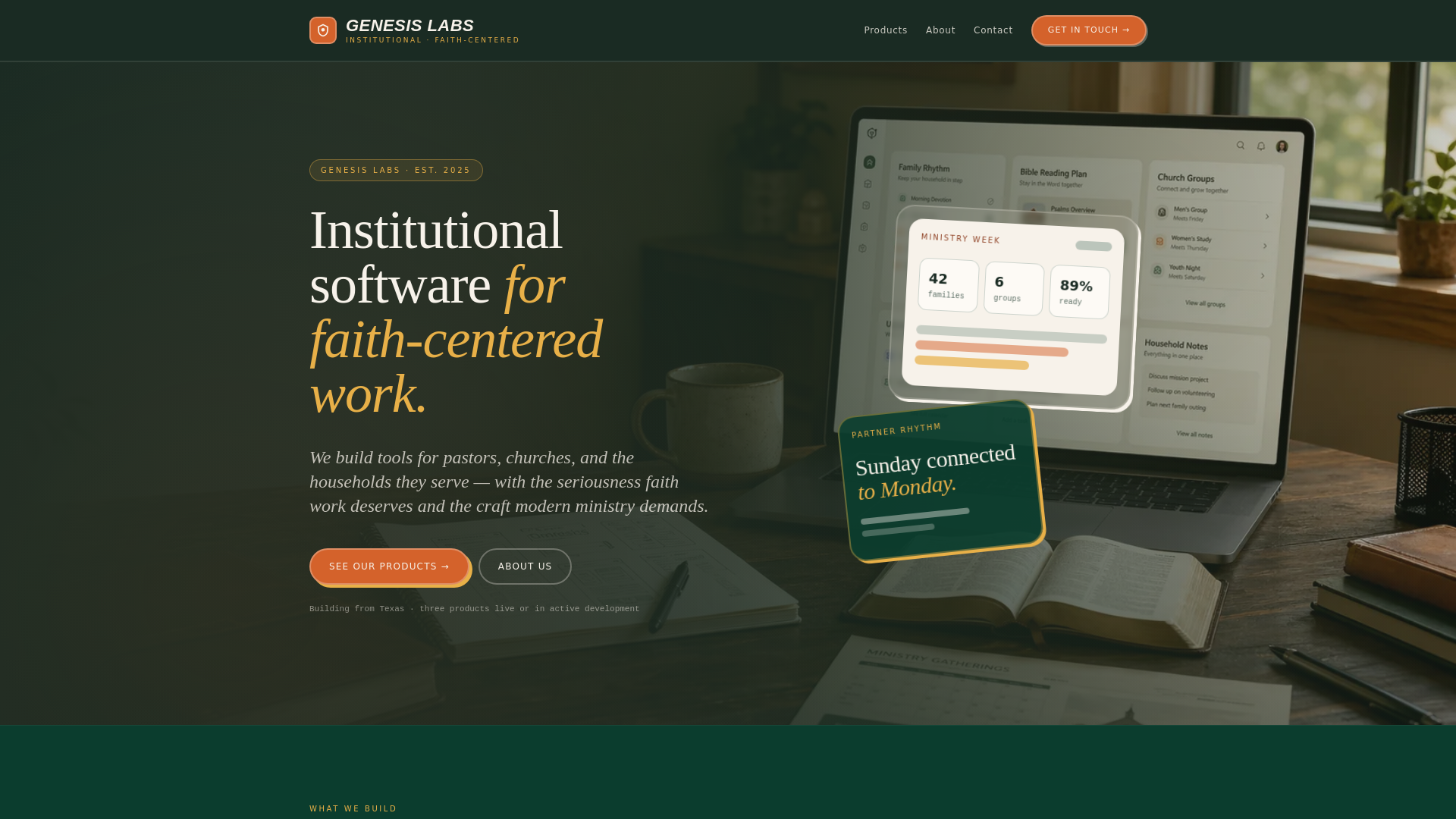 website screenshot of https://genesislabs-marketing.pages.dev/