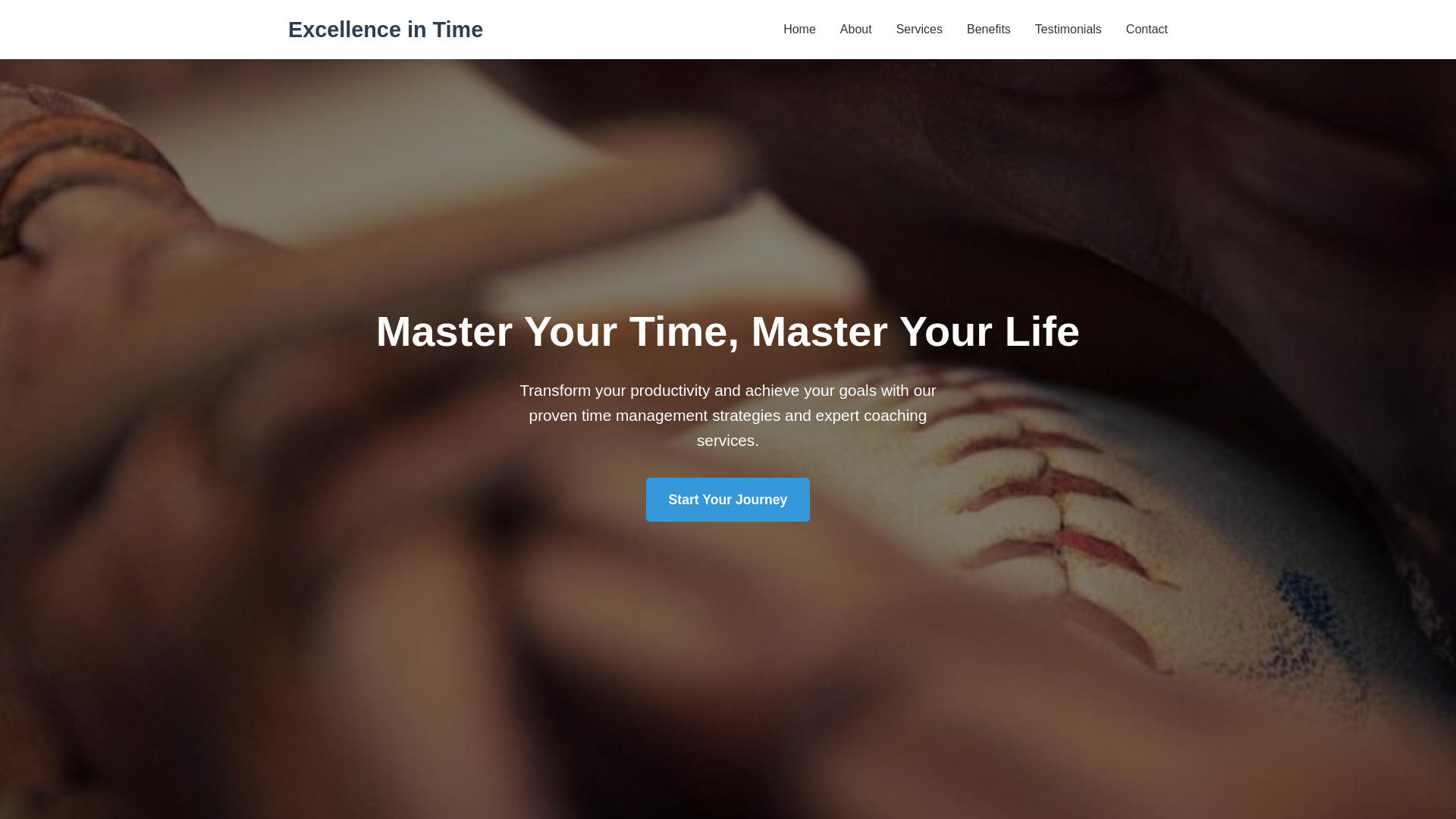 website screenshot of https://excellenceintime.digital/
