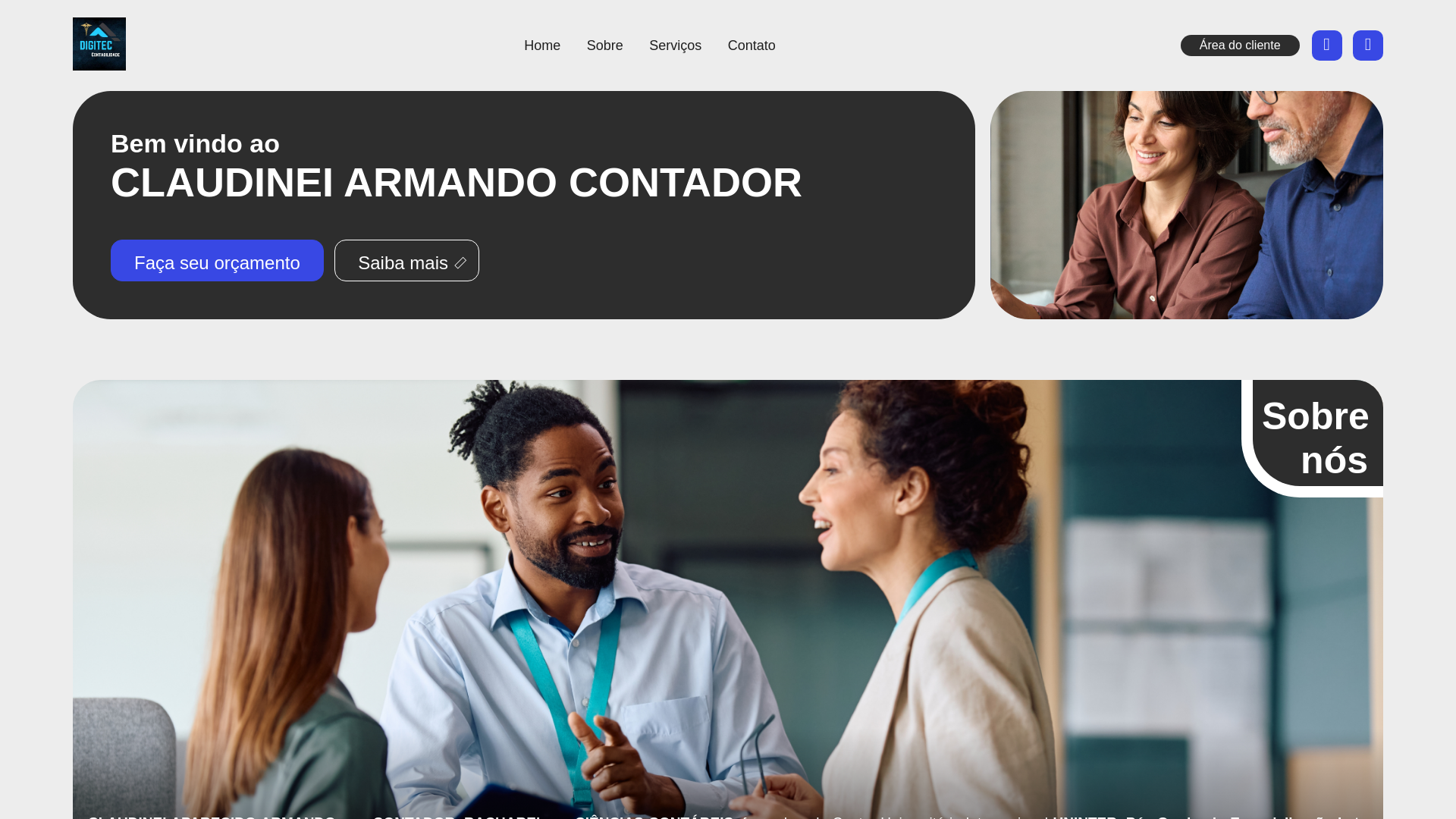 website screenshot of https://digiteccontabilidade.com.br