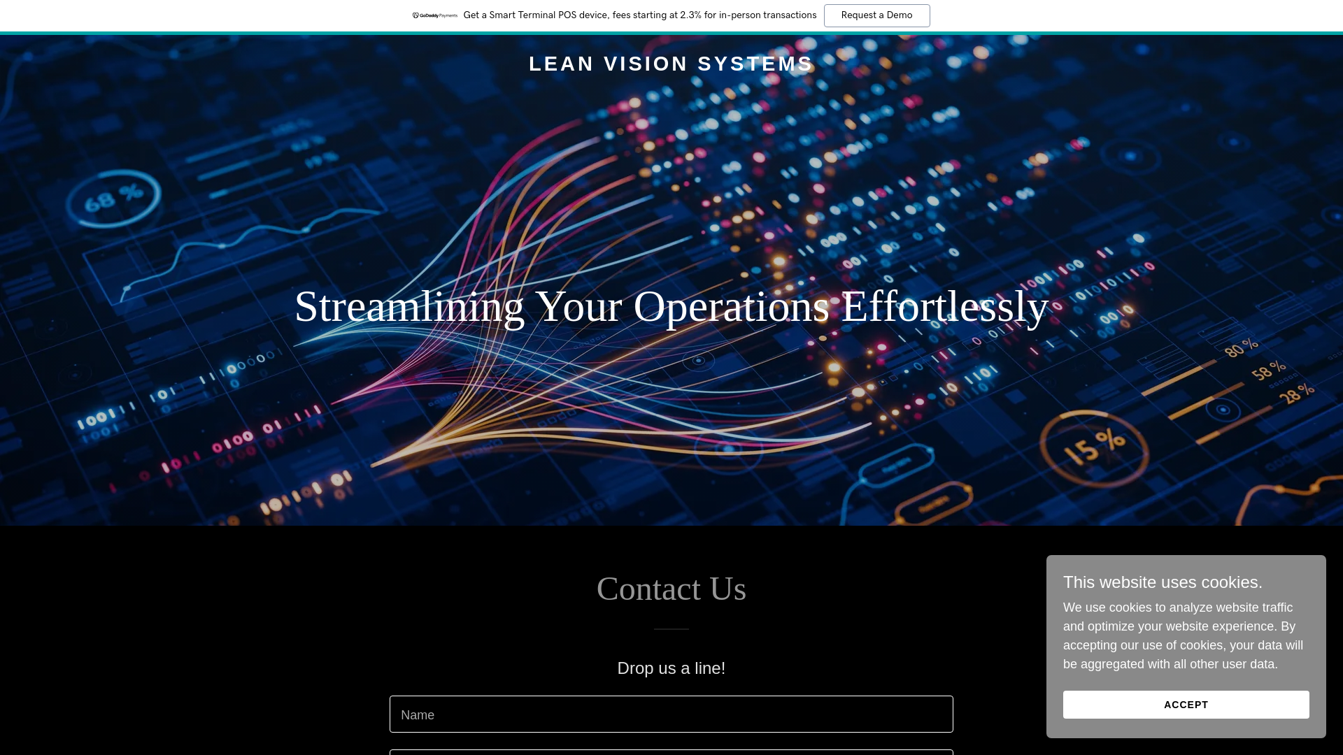 website screenshot of https://leanvisionsystems.com/