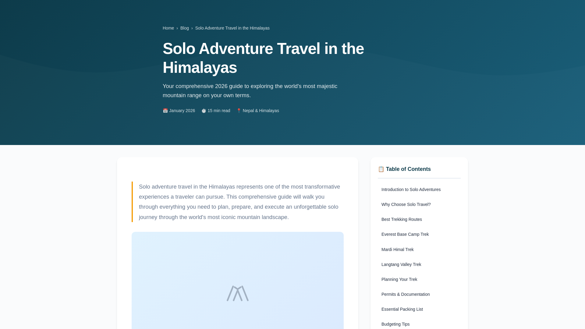 website screenshot of https://solo-adventure-travel-in-the-himalayas.pages.dev/