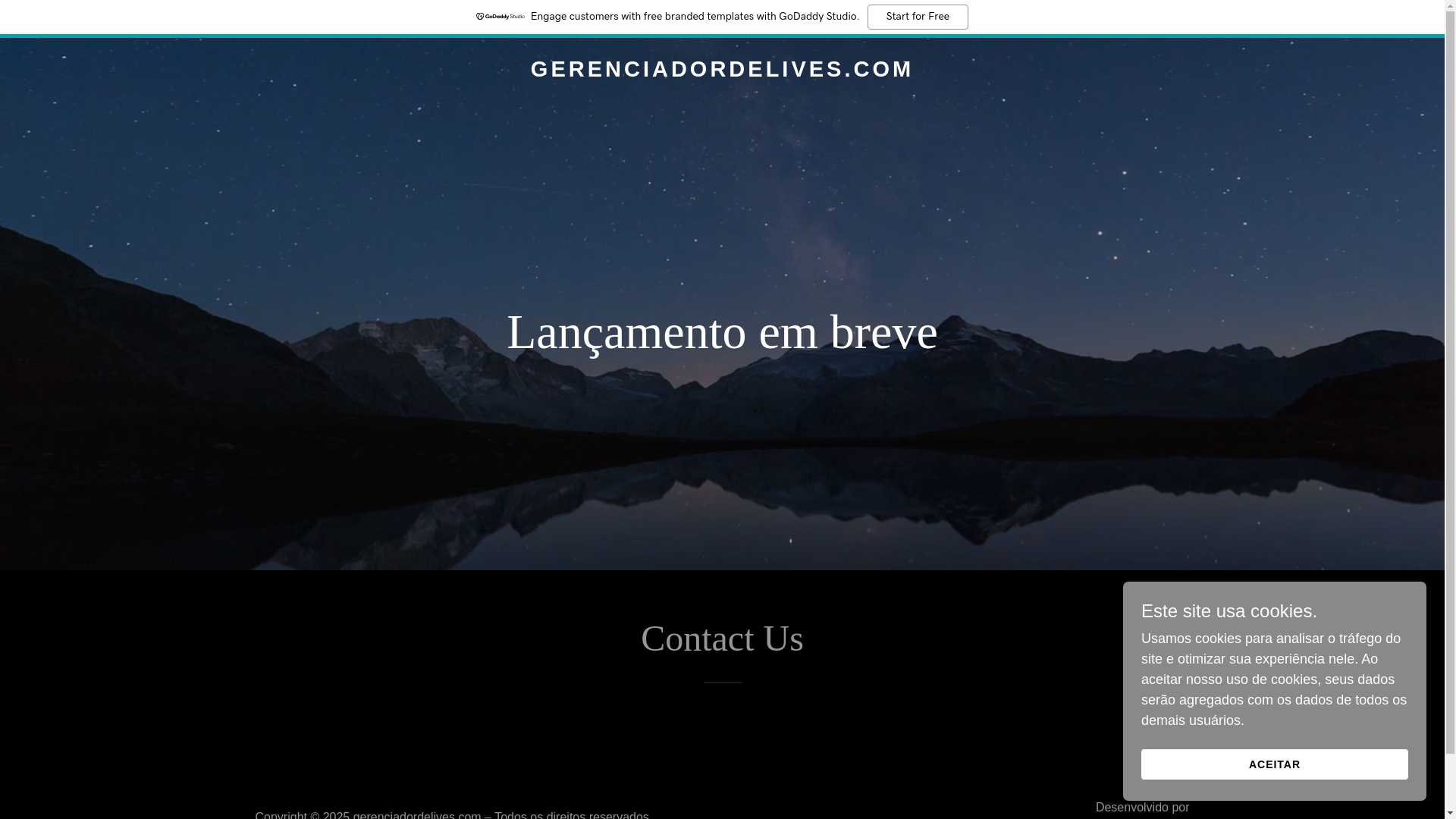 website screenshot of https://gerenciadordelives.com/