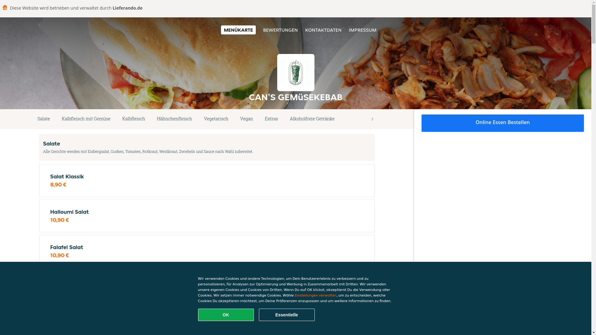 website screenshot of https://cansgemusekebab-leipzig.de/