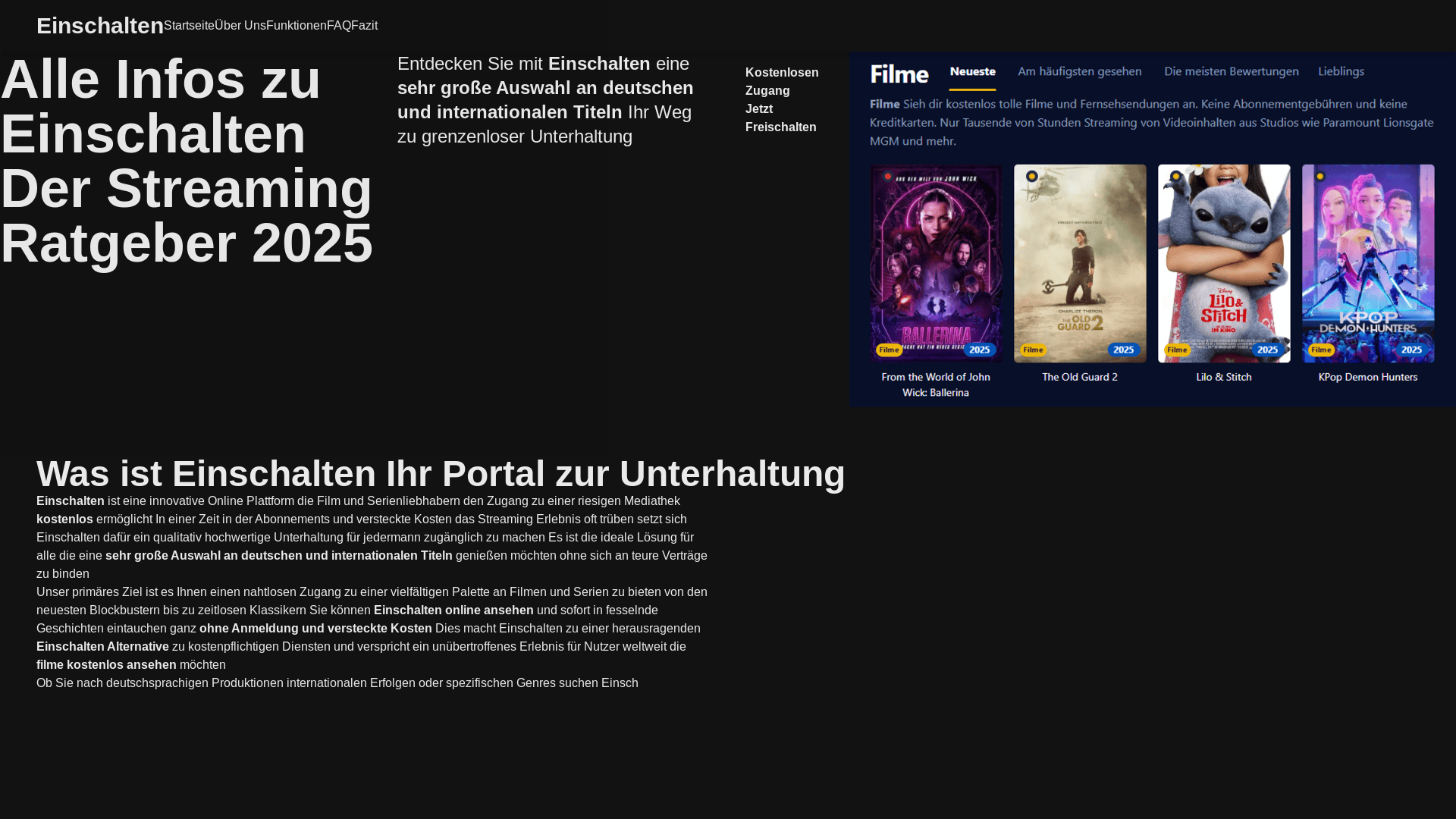 website screenshot of https://einschalten-4yk5.pages.dev/