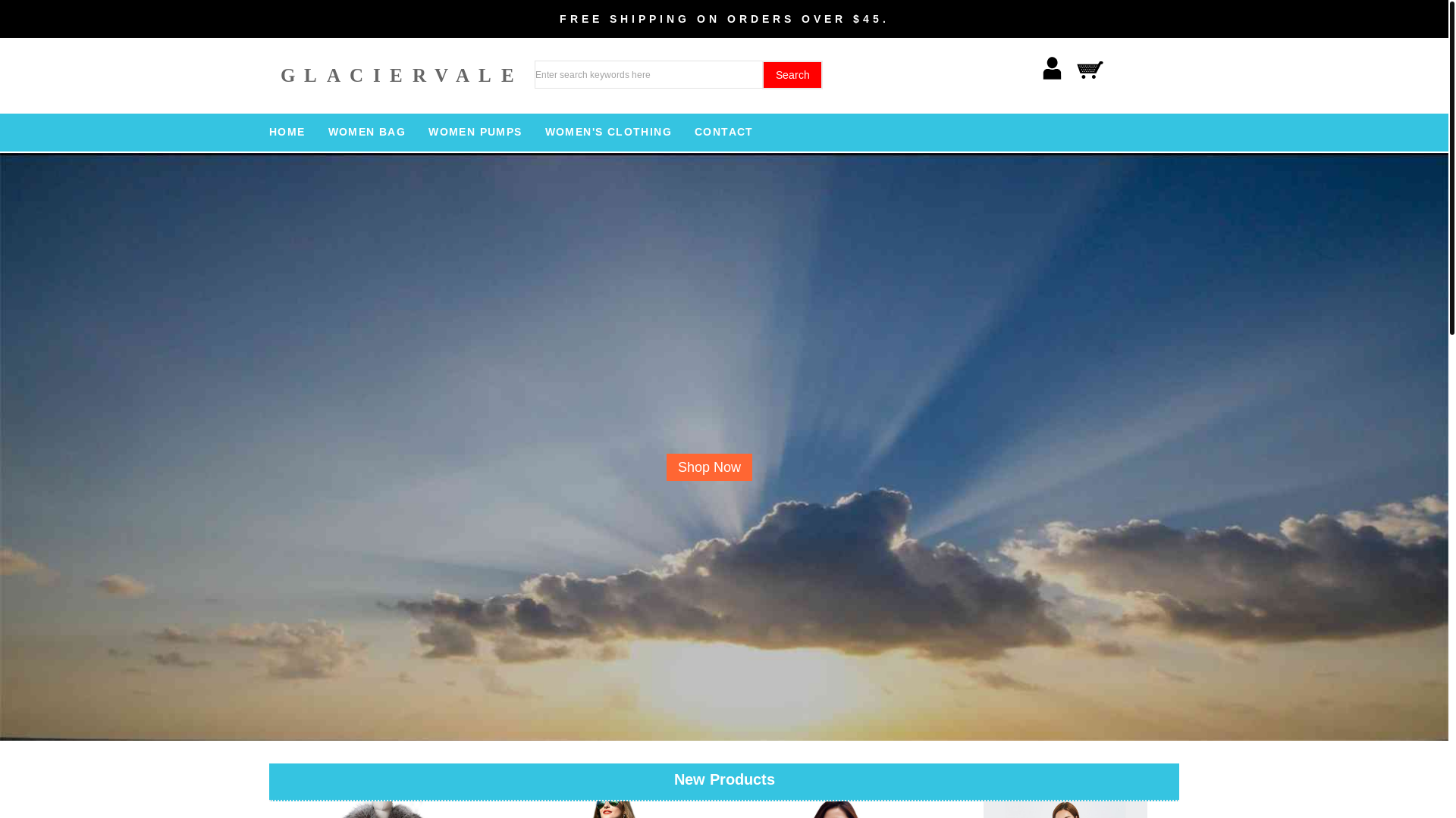 website screenshot of https://glaciervale.top/