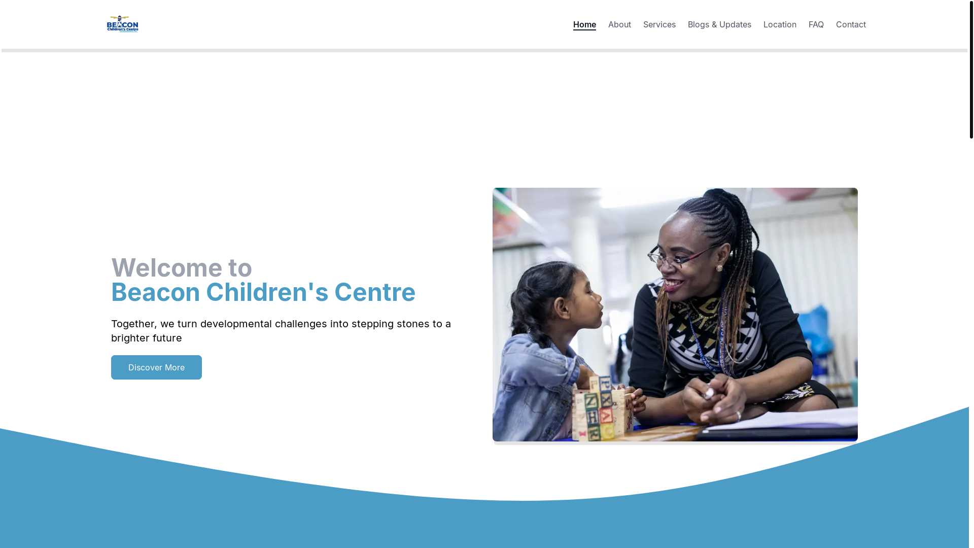website screenshot of https://beaconchildrencenter.co.ke/