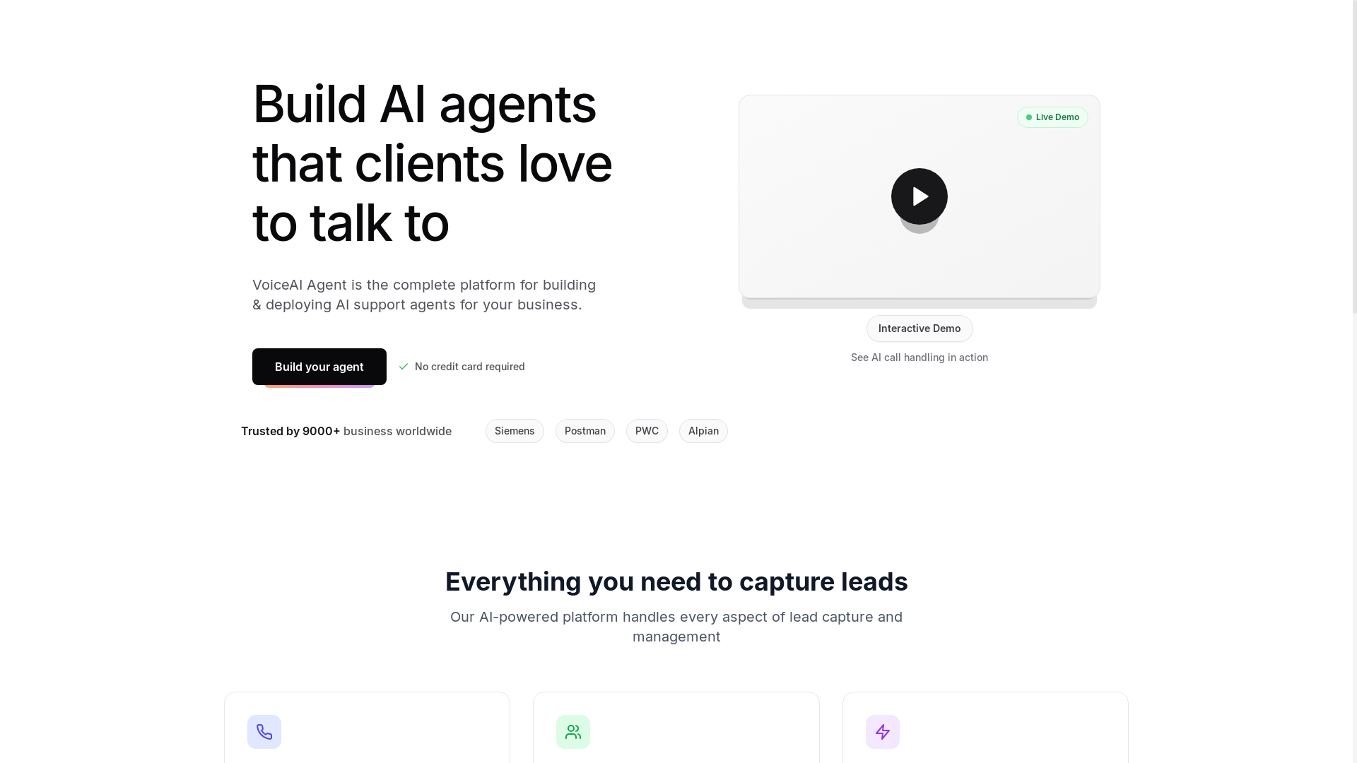 website screenshot of https://corereach.ai/