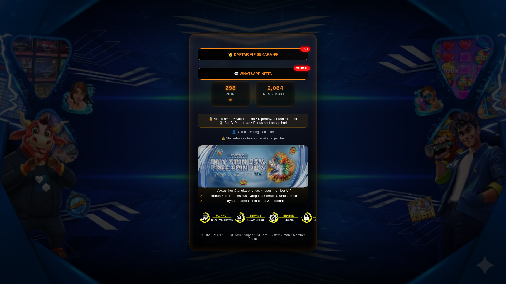 website screenshot of https://adminsitus.pages.dev/