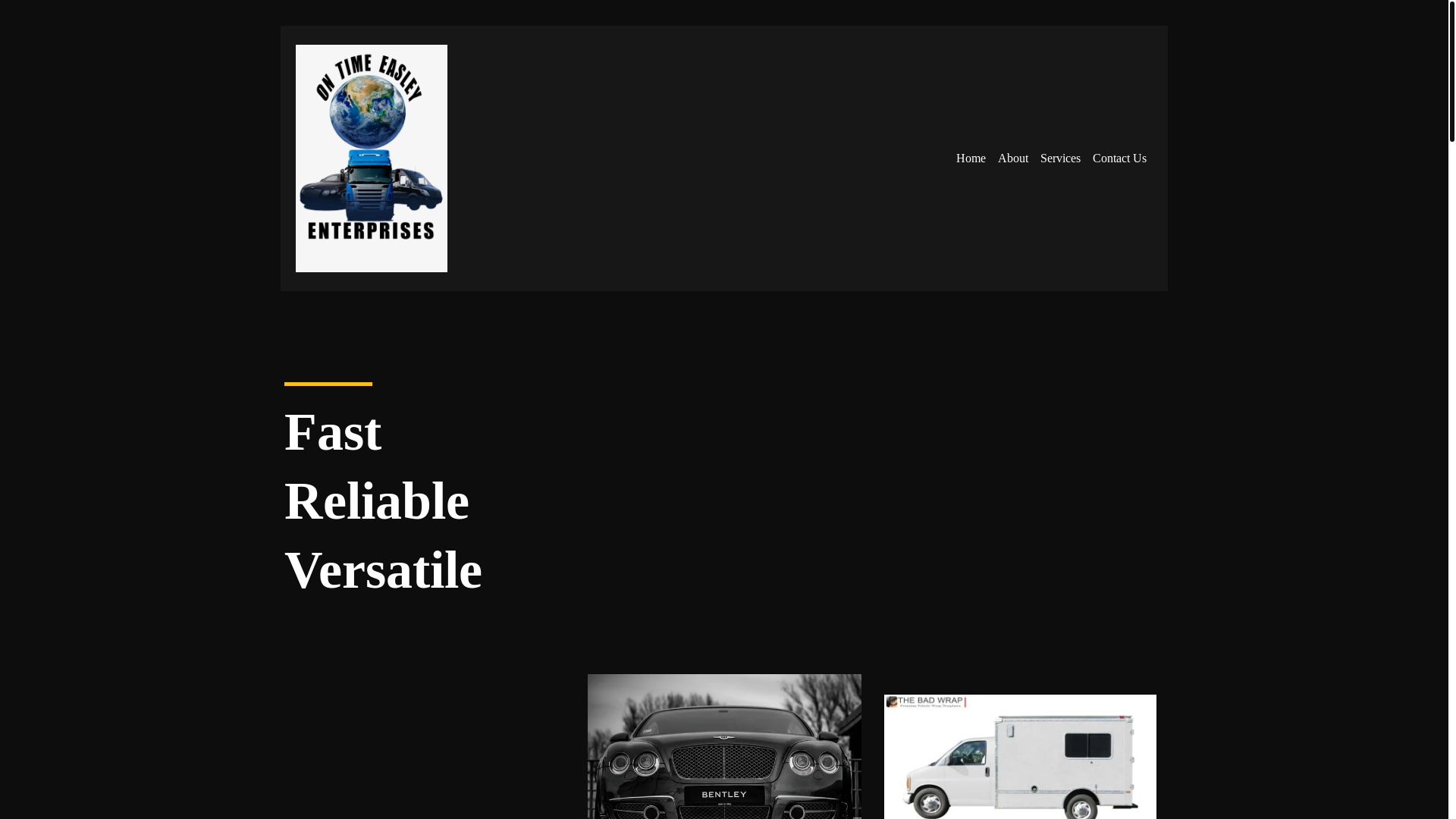 website screenshot of https://ontimeeasleyenterprise.org/
