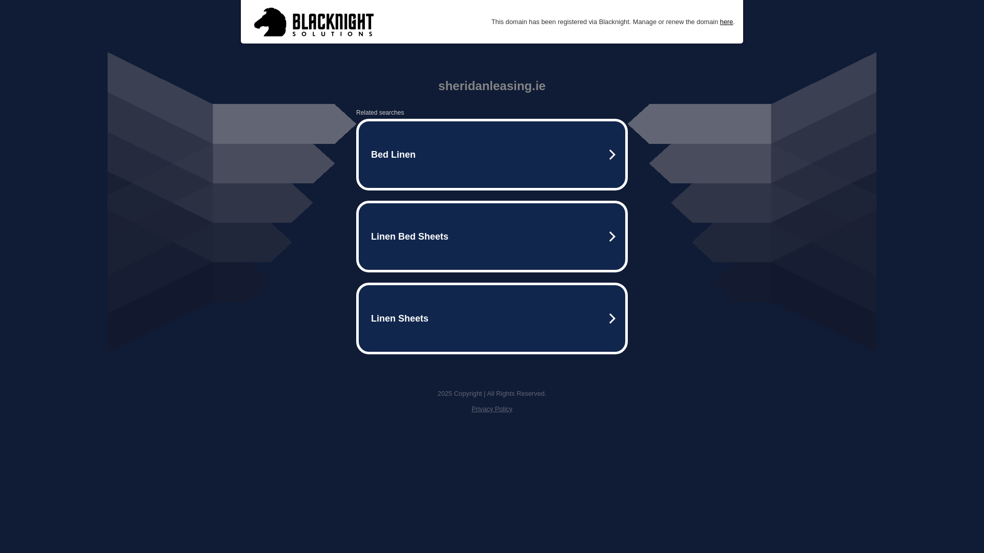 website screenshot of https://sheridanleasing.ie/