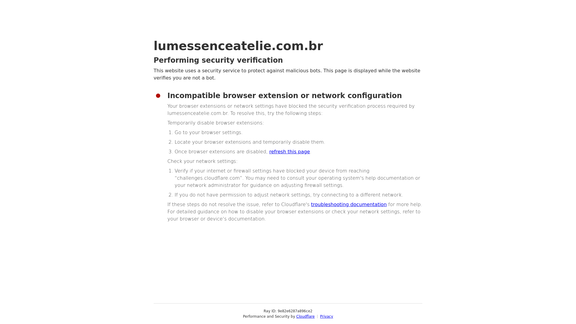 website screenshot of https://lumessenceatelie.com.br/