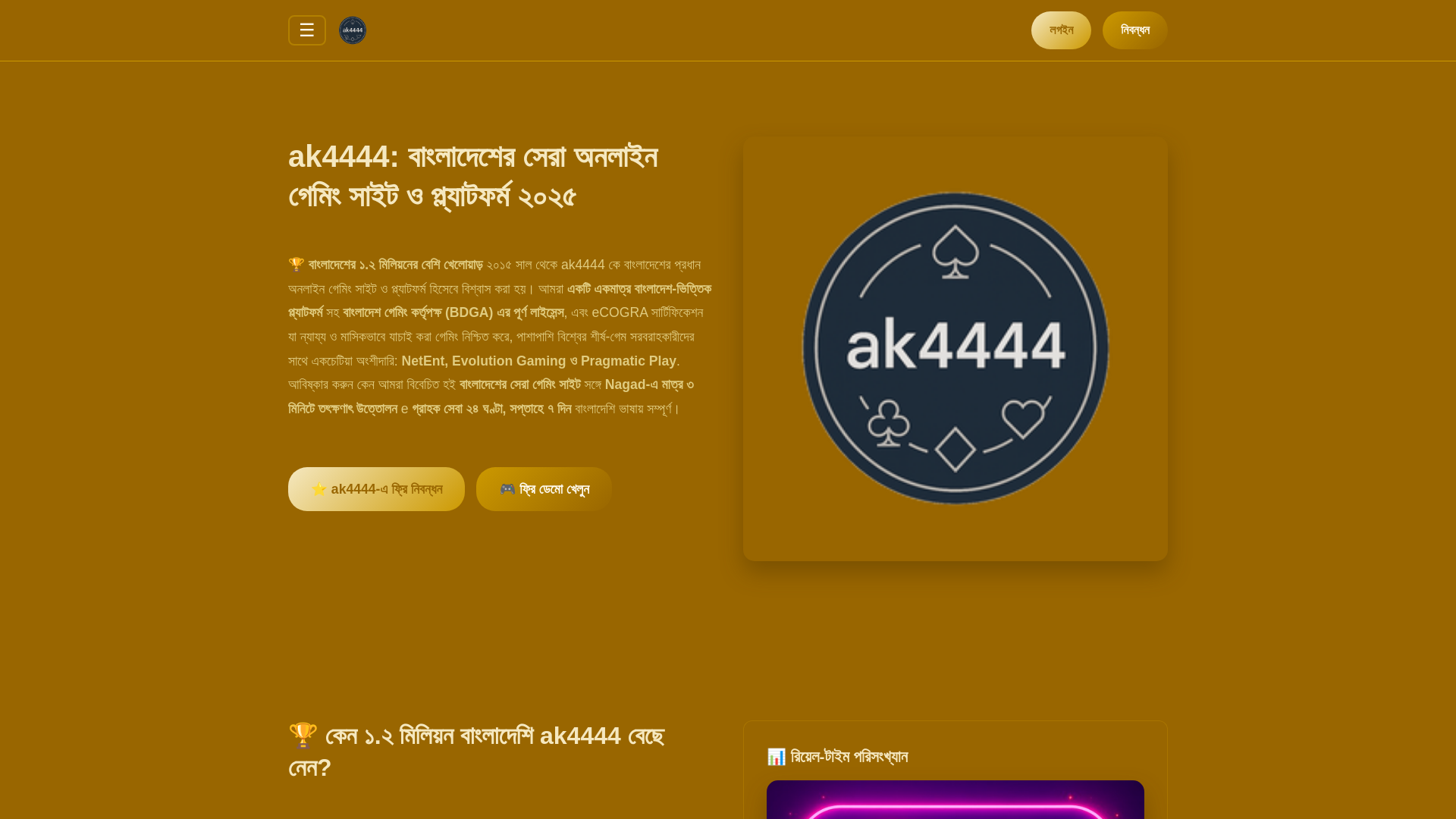 website screenshot of https://ak4444-bet.com