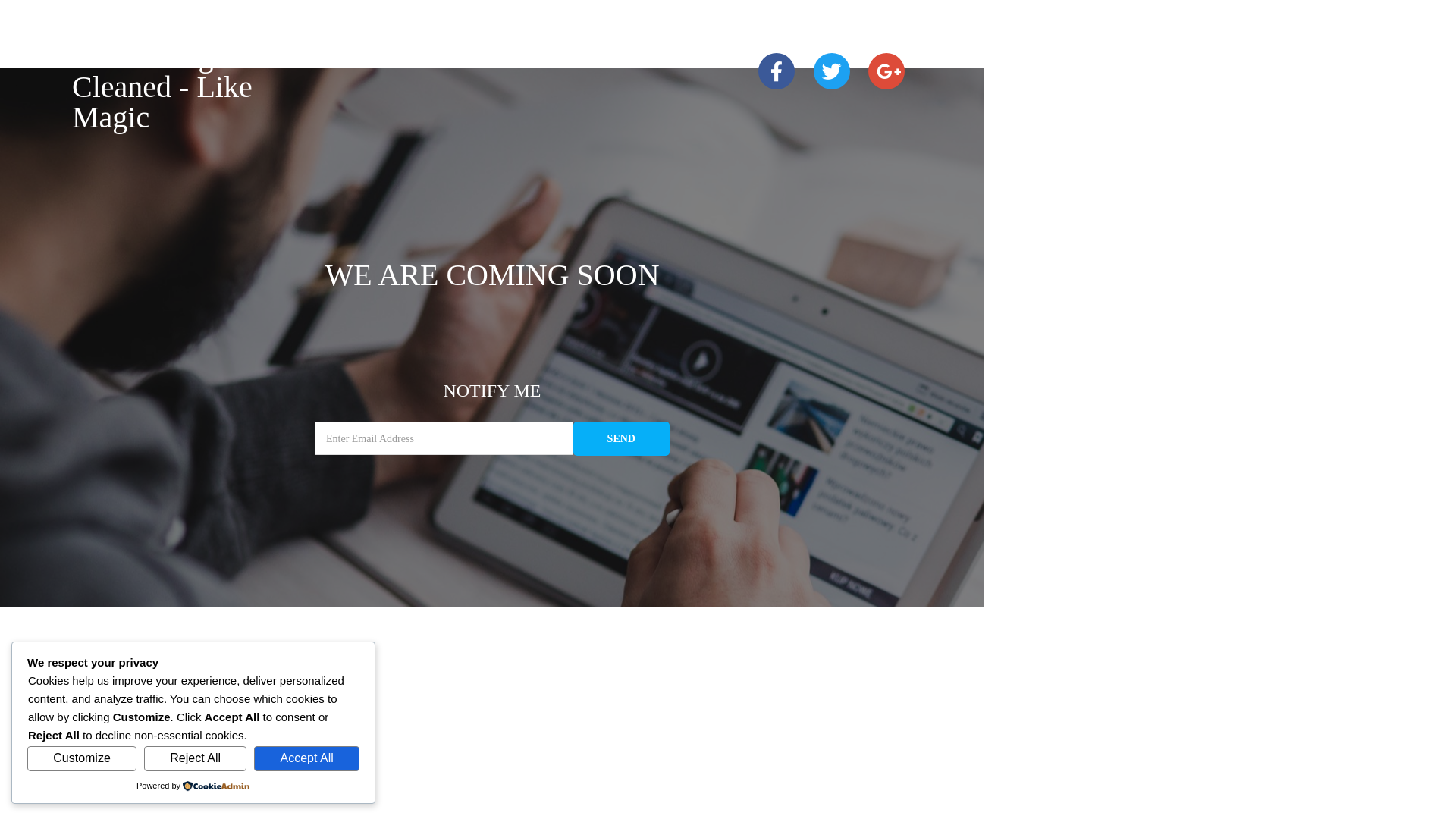 website screenshot of https://cleanbooksmagic.com/