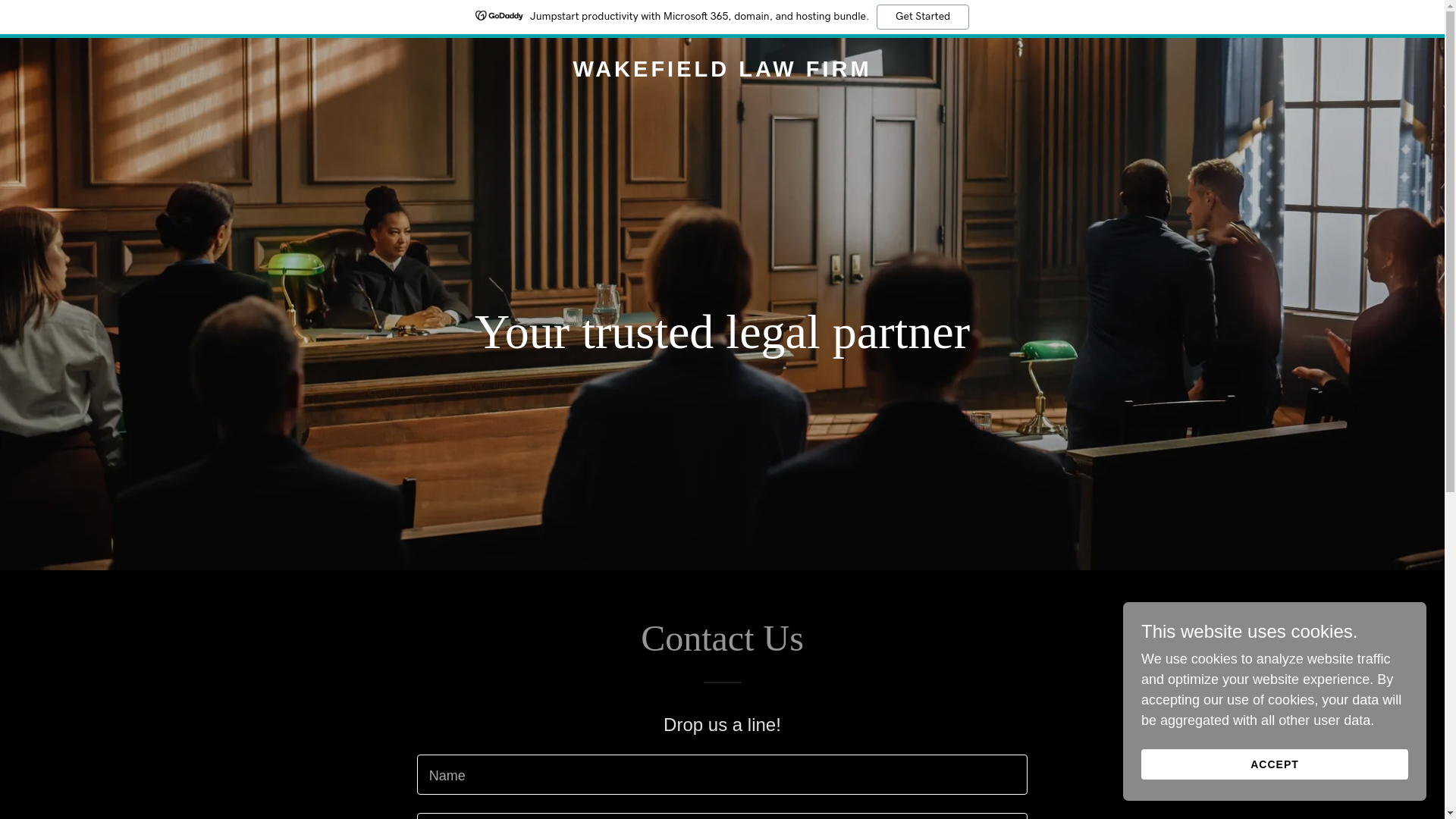 website screenshot of https://thewakefieldlawfirm.com/