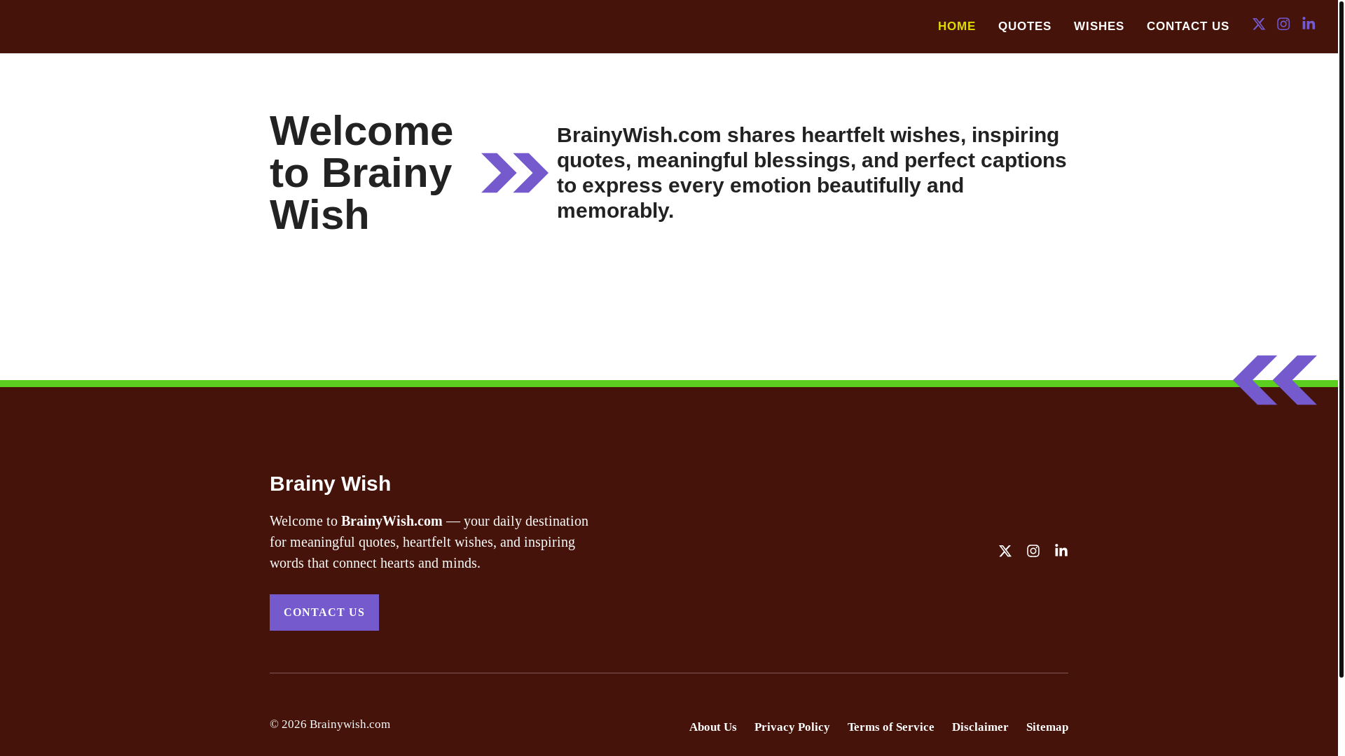 website screenshot of https://brainywish.com/