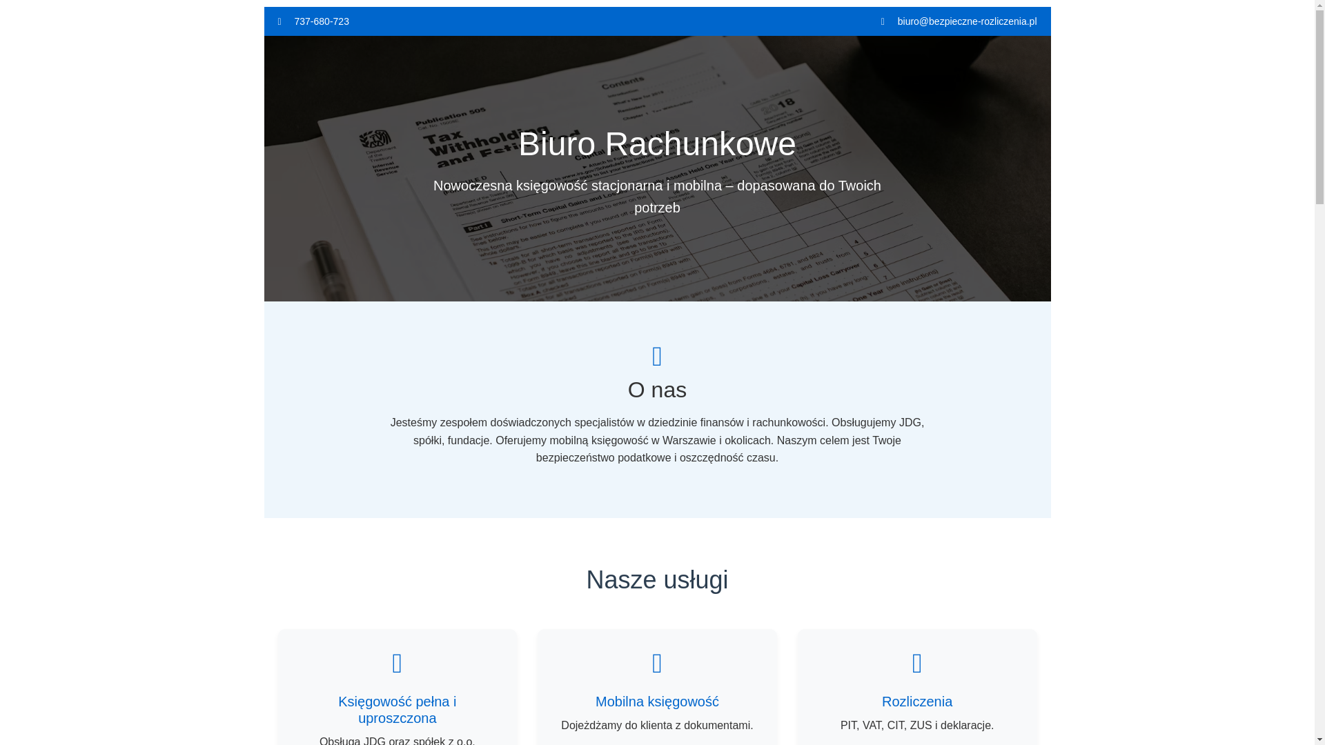 website screenshot of https://bezpieczne-rozliczenia.pl/