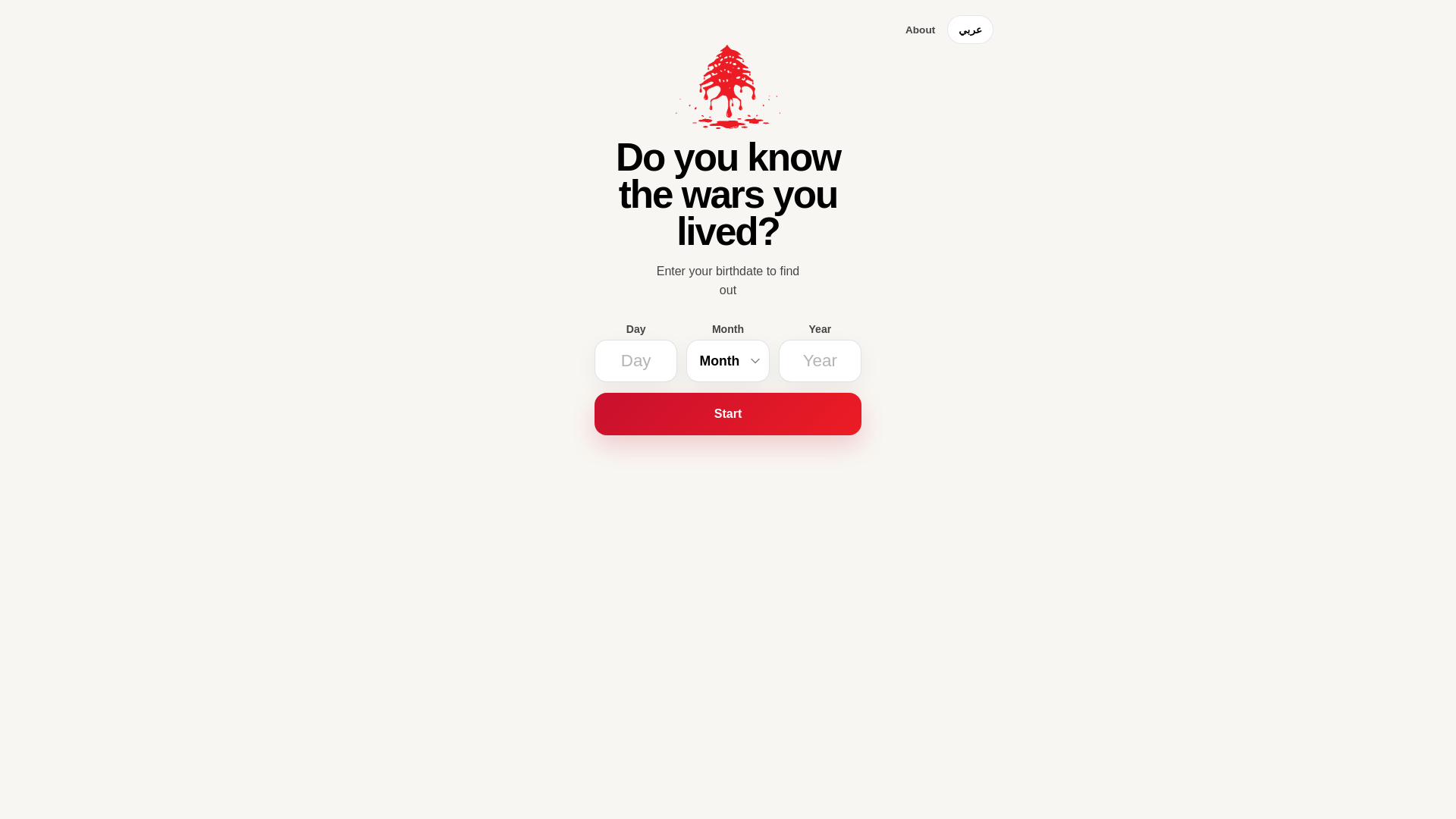 website screenshot of https://warsinlebanon.com/