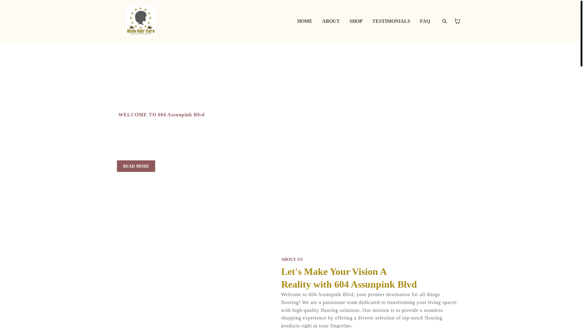website screenshot of https://niniehaircare.com/