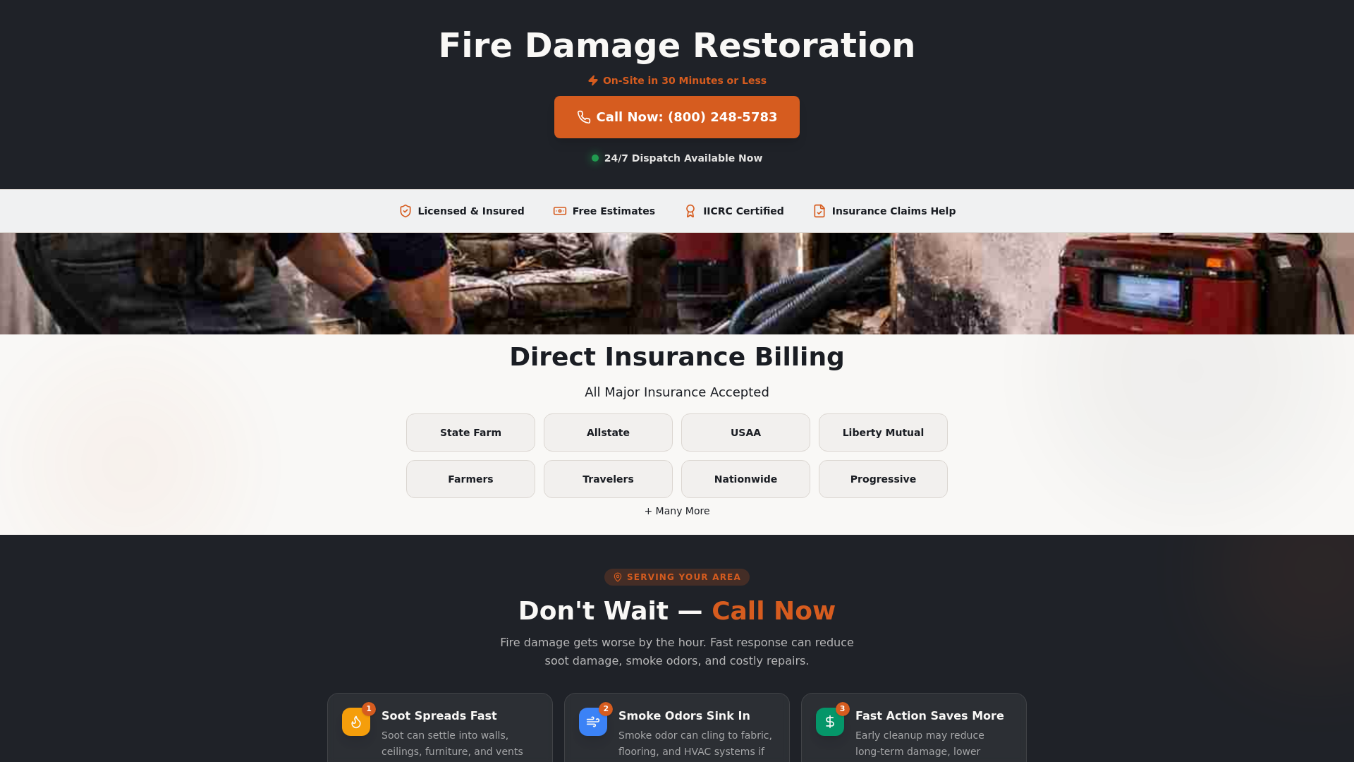 website screenshot of https://firedamagefixed.pages.dev/