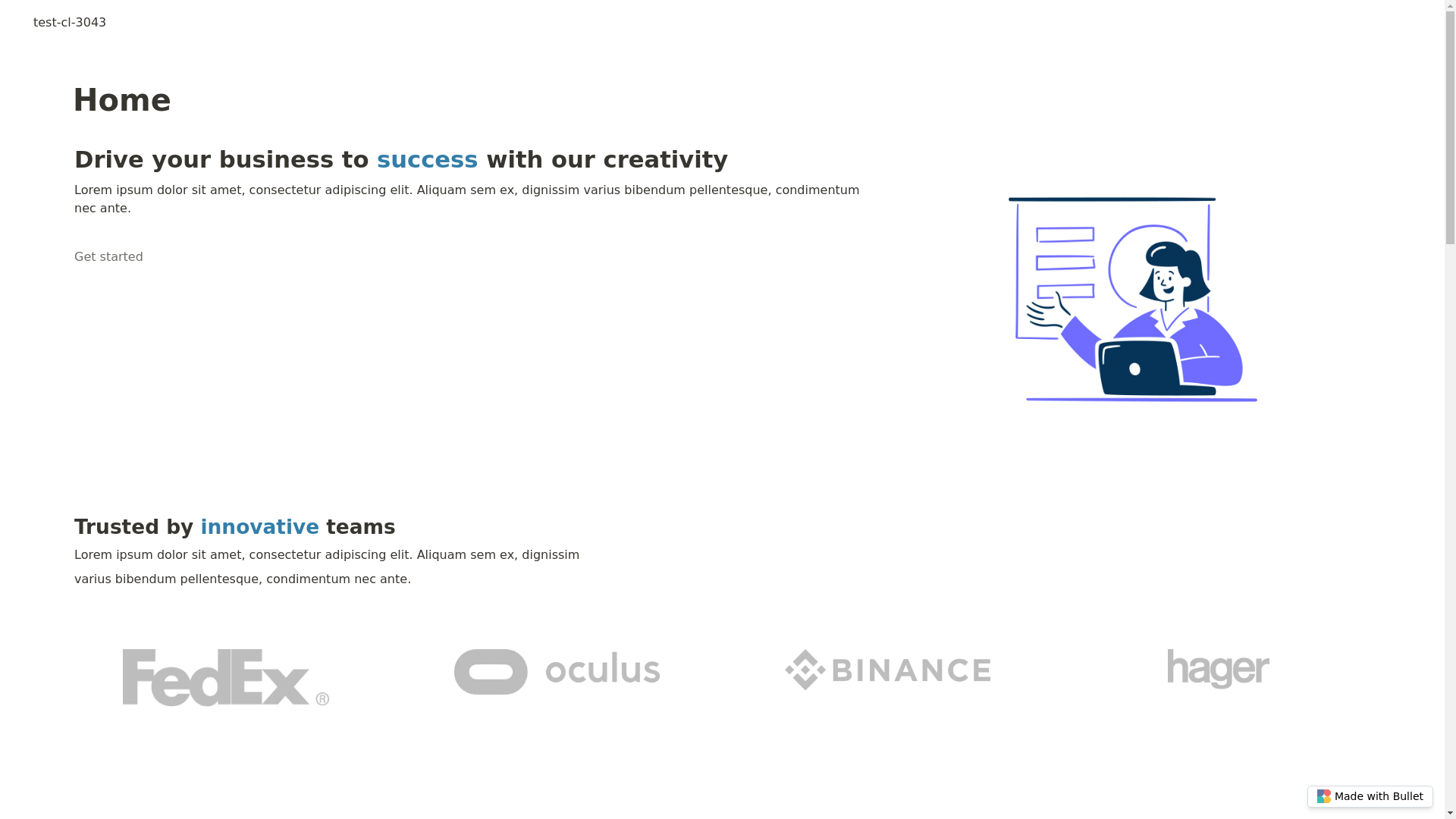 website screenshot of https://test-cl-3043-bullet.pages.dev/