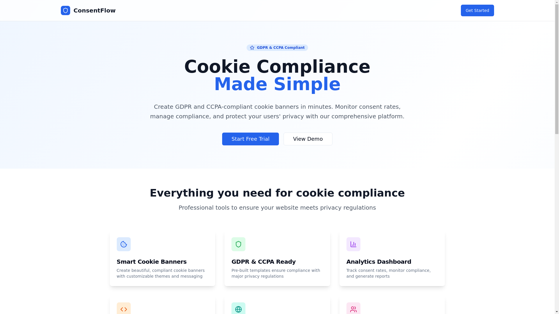 website screenshot of https://trycookiejar.com/
