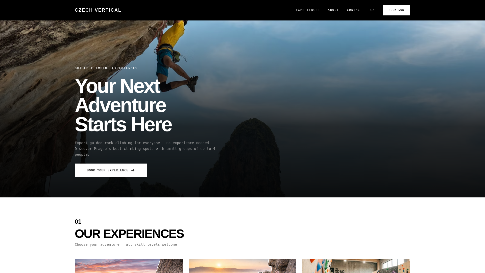 website screenshot of https://czechvertical.cz