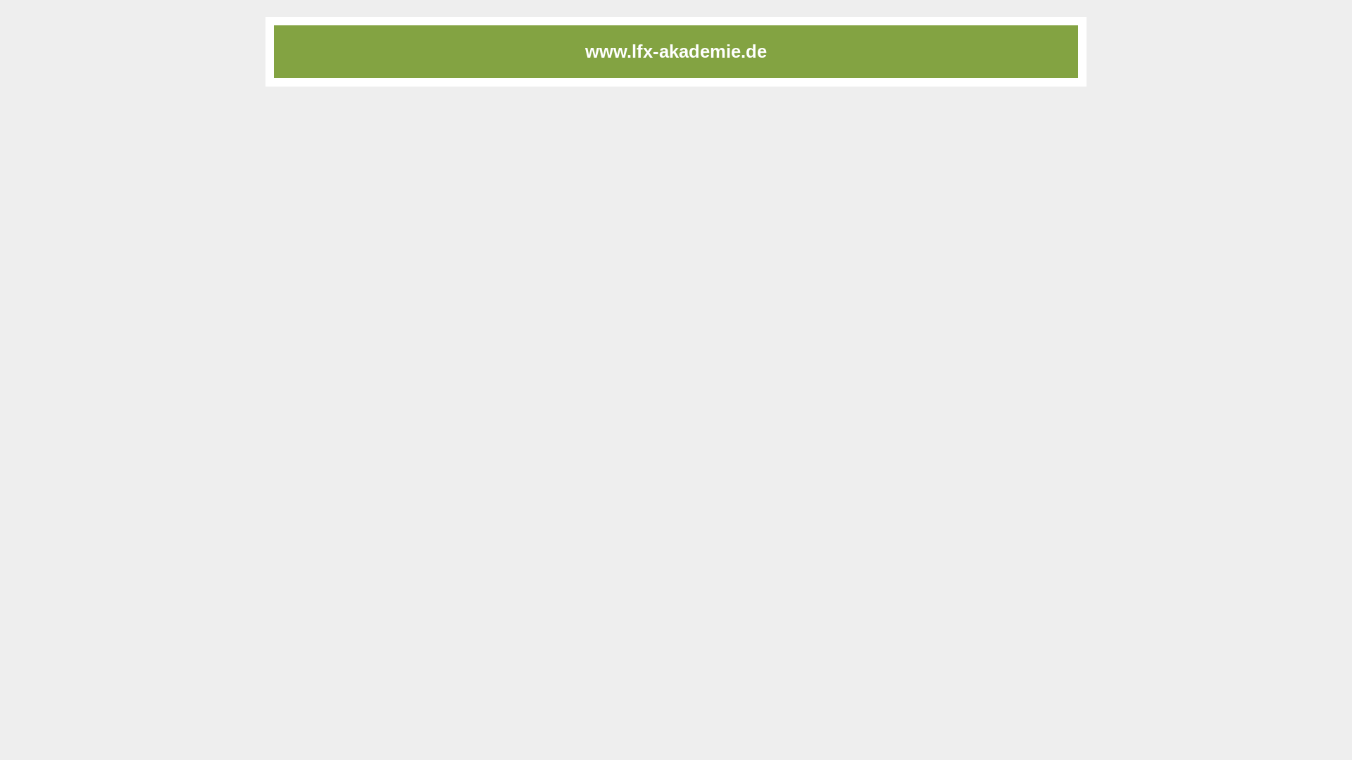 website screenshot of https://lfx-akademie.com/