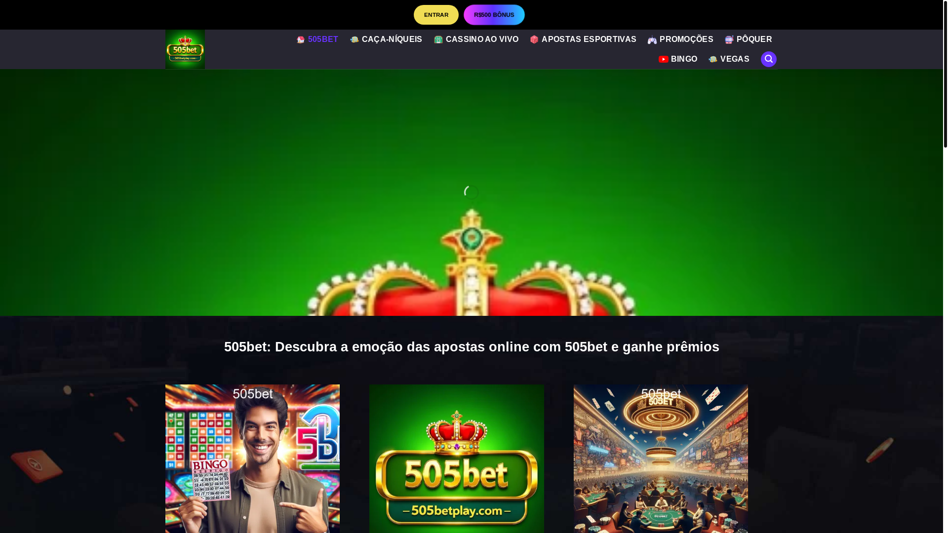 website screenshot of https://505betplay.com/