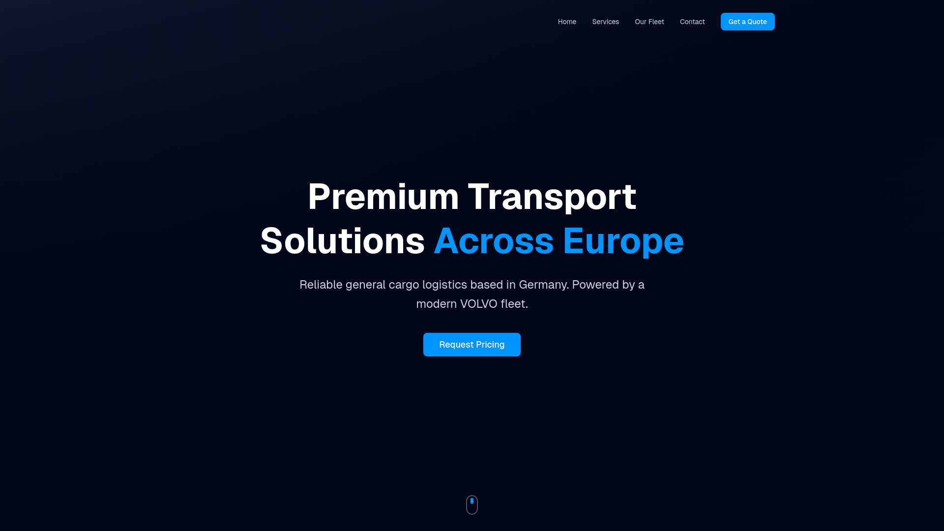 website screenshot of https://jhdtrans.com/