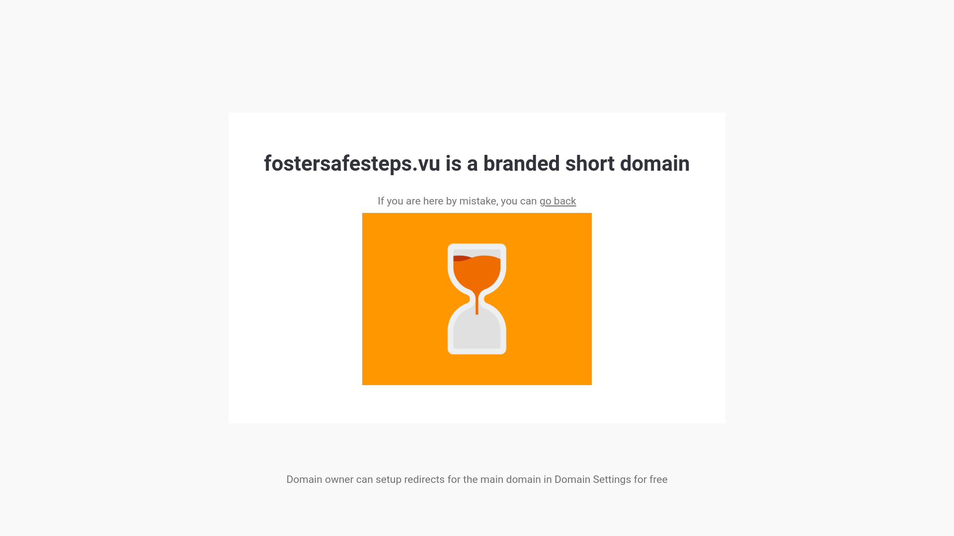 website screenshot of https://fostersafesteps.vu