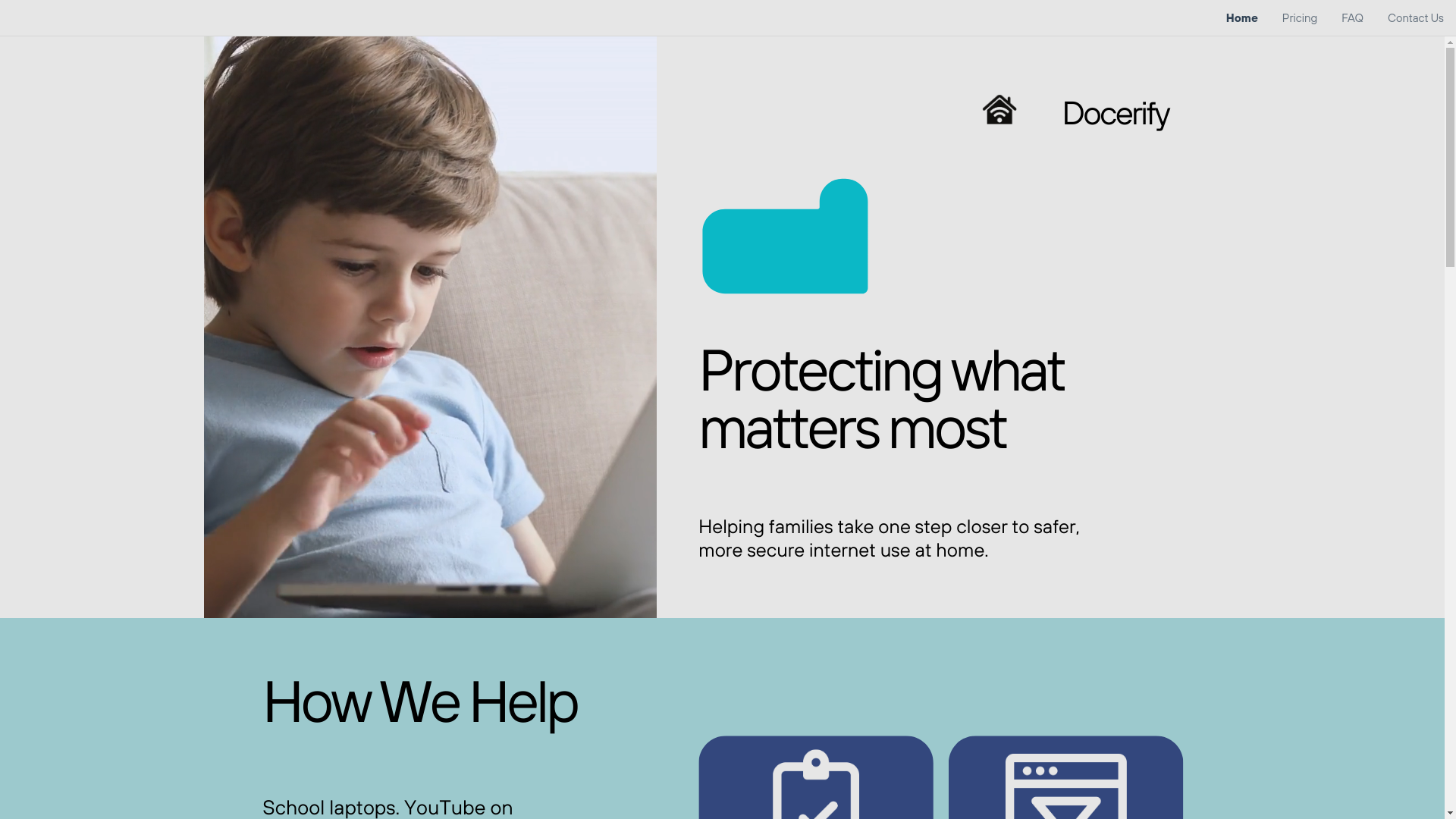 website screenshot of https://docerify.com/