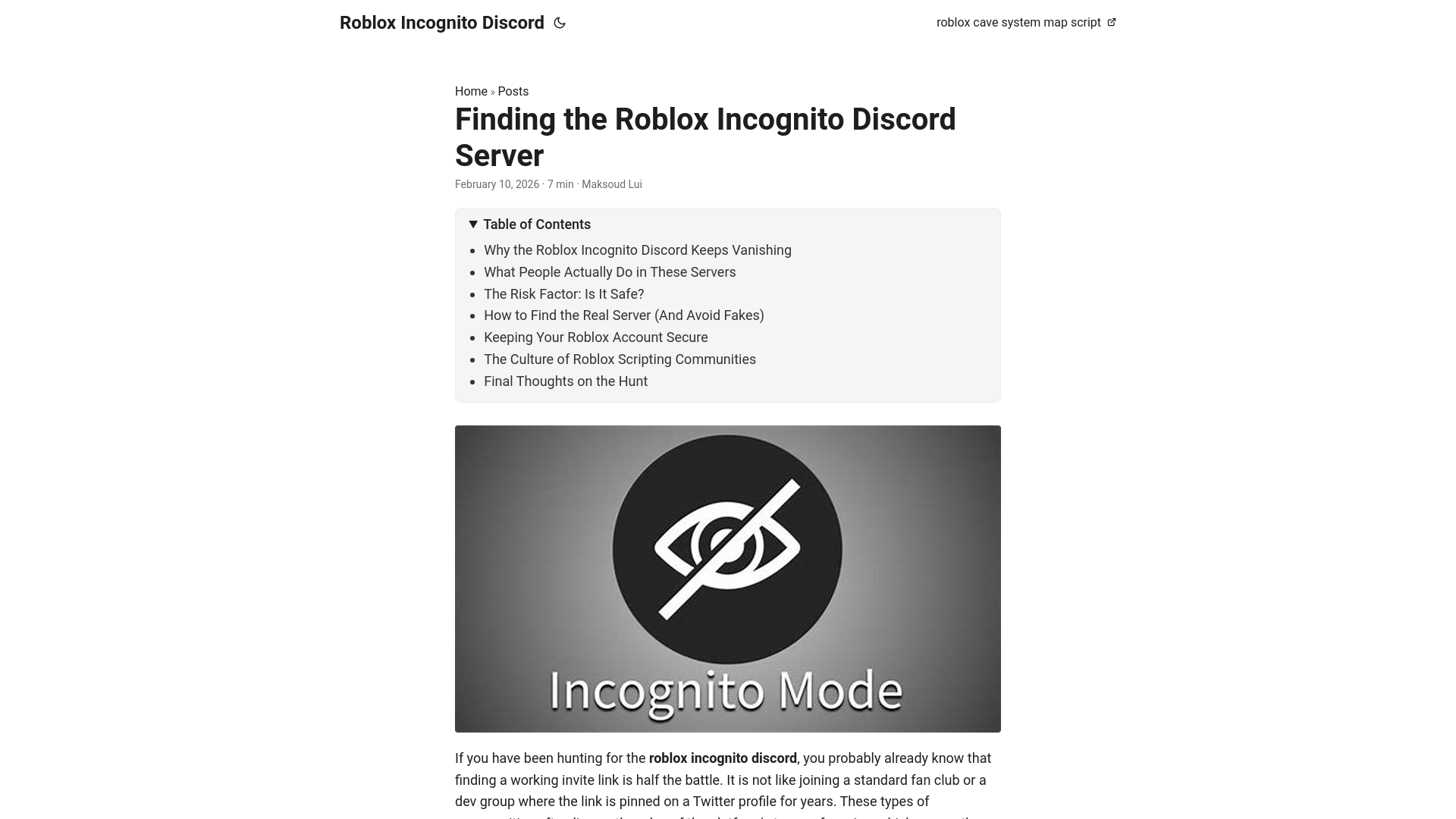 website screenshot of https://roblox-incognito-discord.pages.dev/