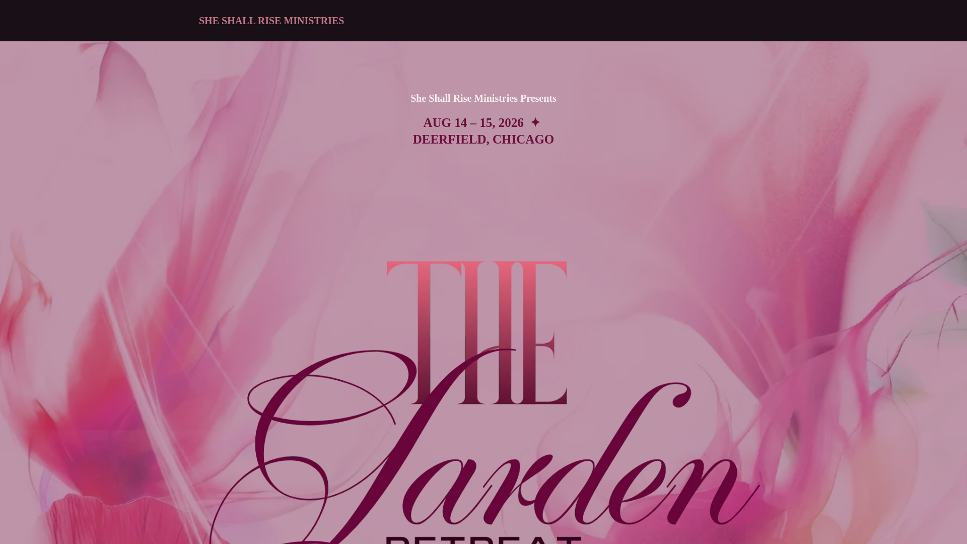 website screenshot of https://sheshallriseministries.org/