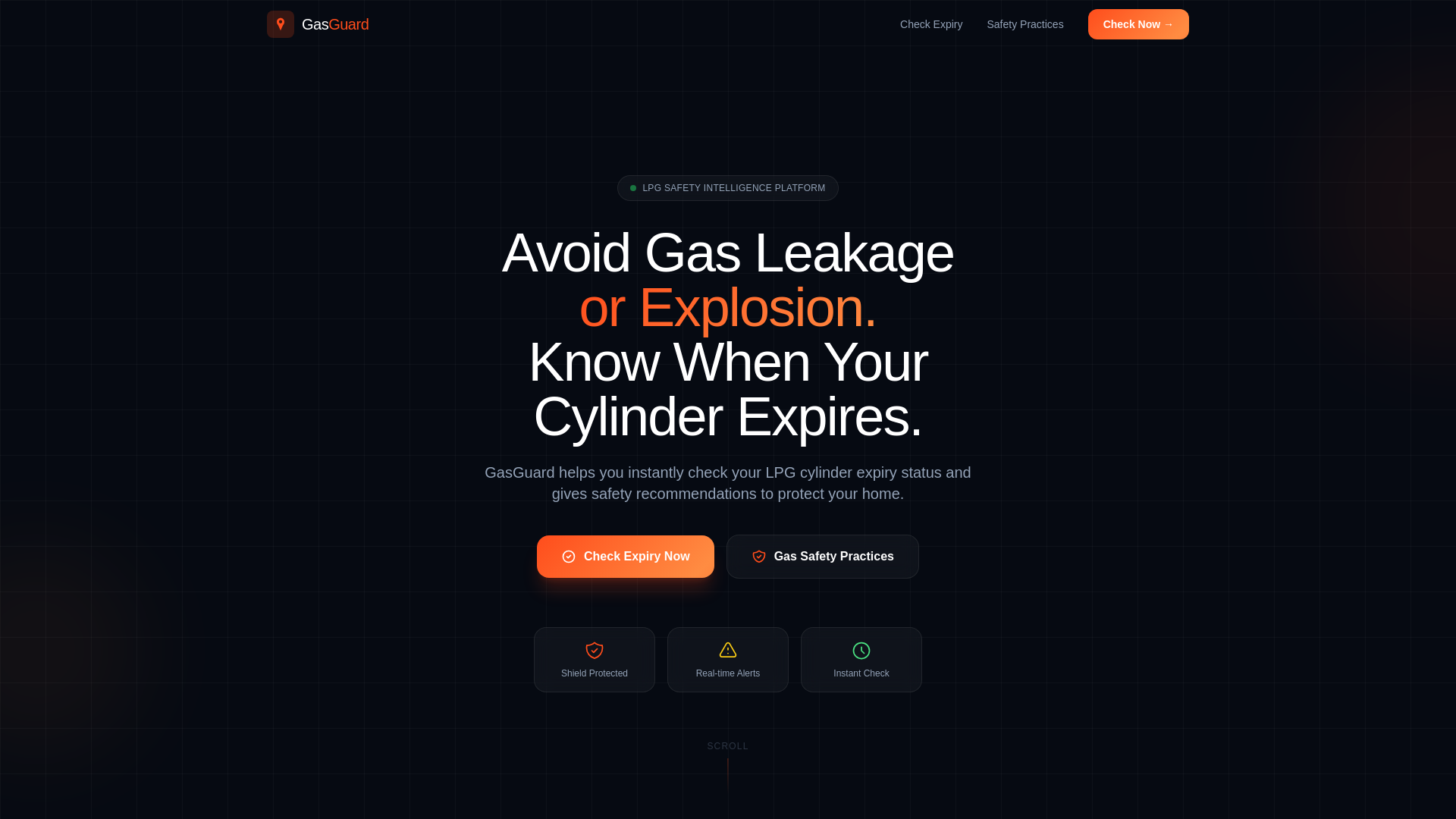 website screenshot of https://gas-cylinder-status-checker.pages.dev/