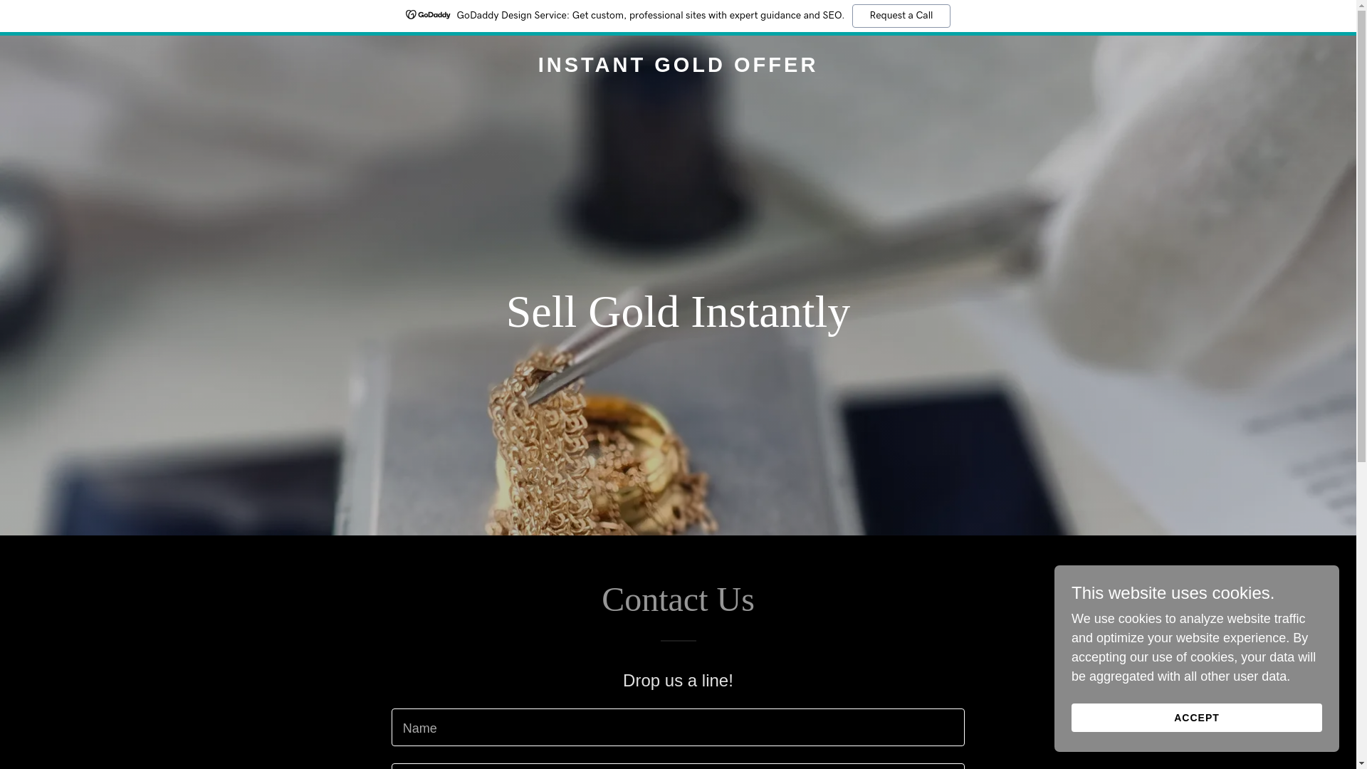 website screenshot of https://instantgoldoffer.com/